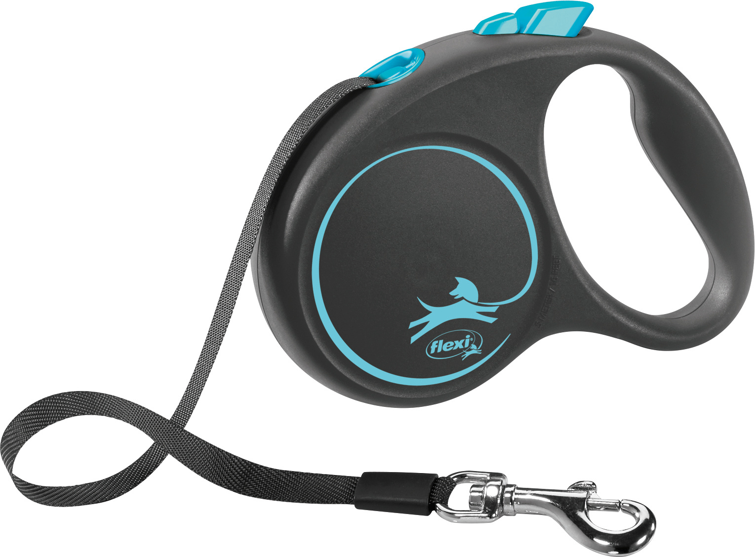 FLEXI ROLLLEINE BLACK DESIGN TAPE BLAU S 5 M BIS 15 KG