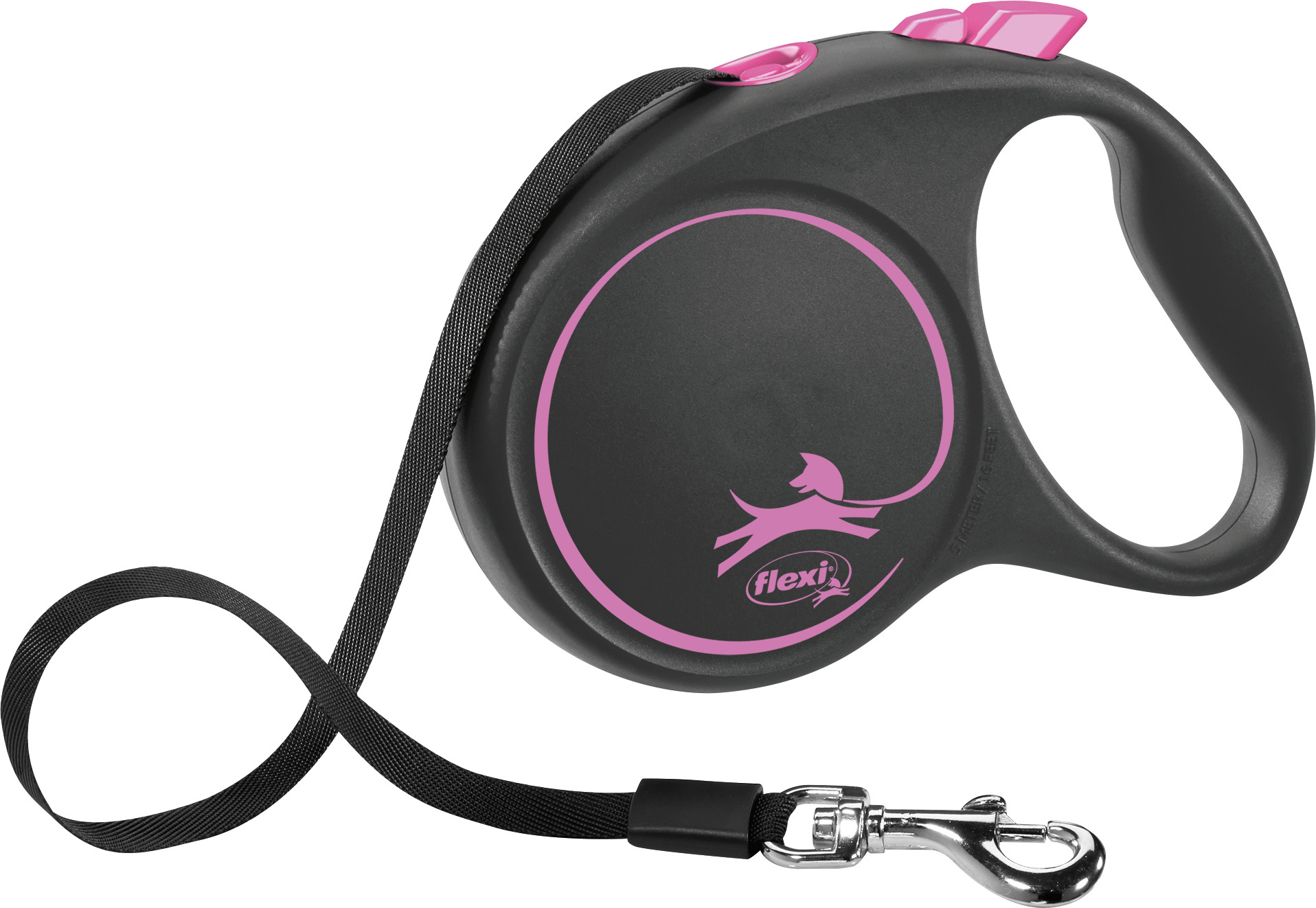 FLEXI ROLLLEINE BLACK DESIGN TAPE ROSA L 5 M BIS 50 KG