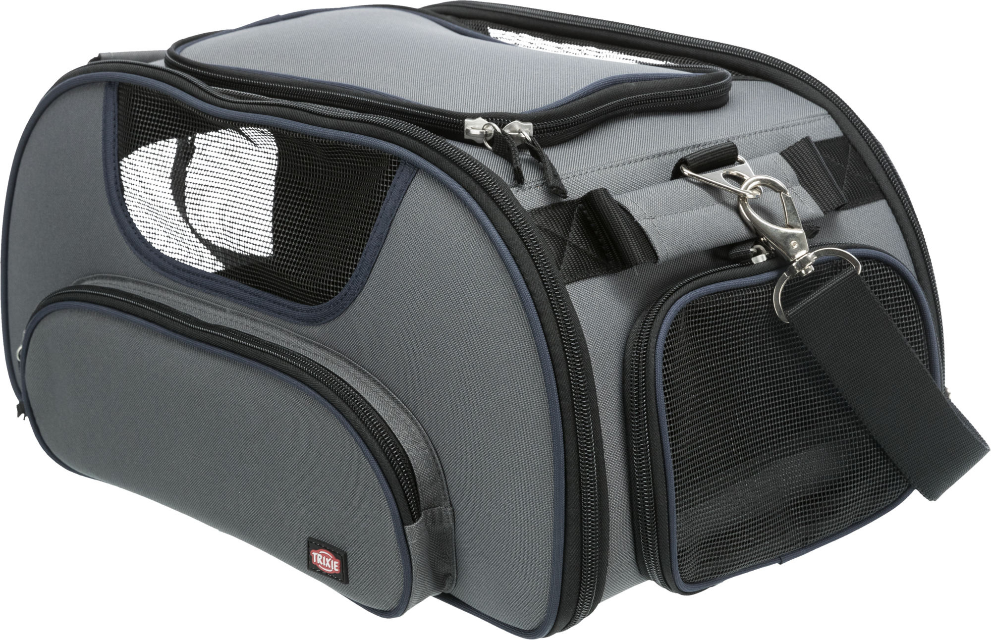 TRIXIE HONDENTAS VLIEGTUIGTAS WINGS GRAU/SCHWARZ 46X28X23 CM