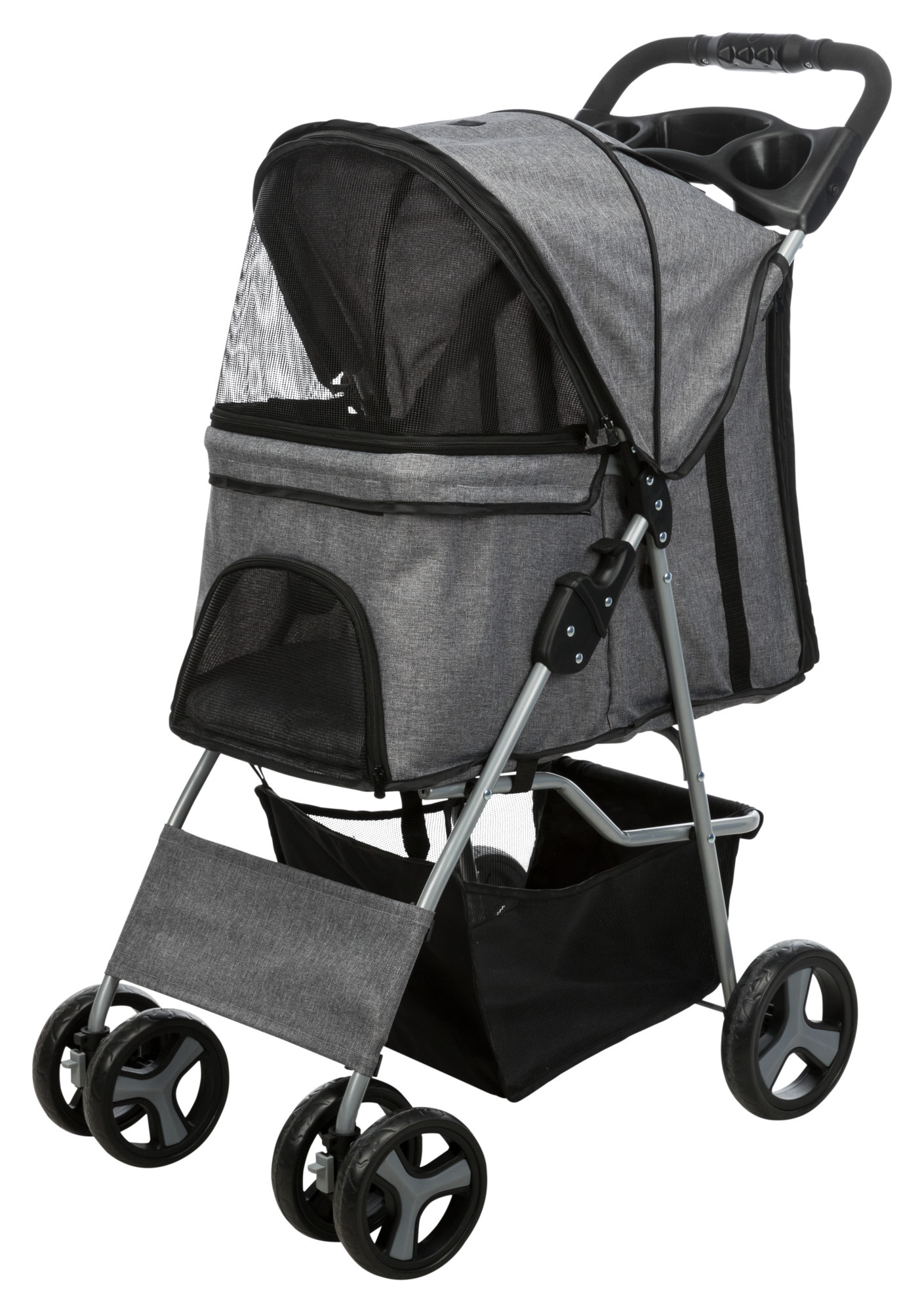 TRIXIE HONDENBUGGY GRAU 47X80X100 CM BIS 15 KG