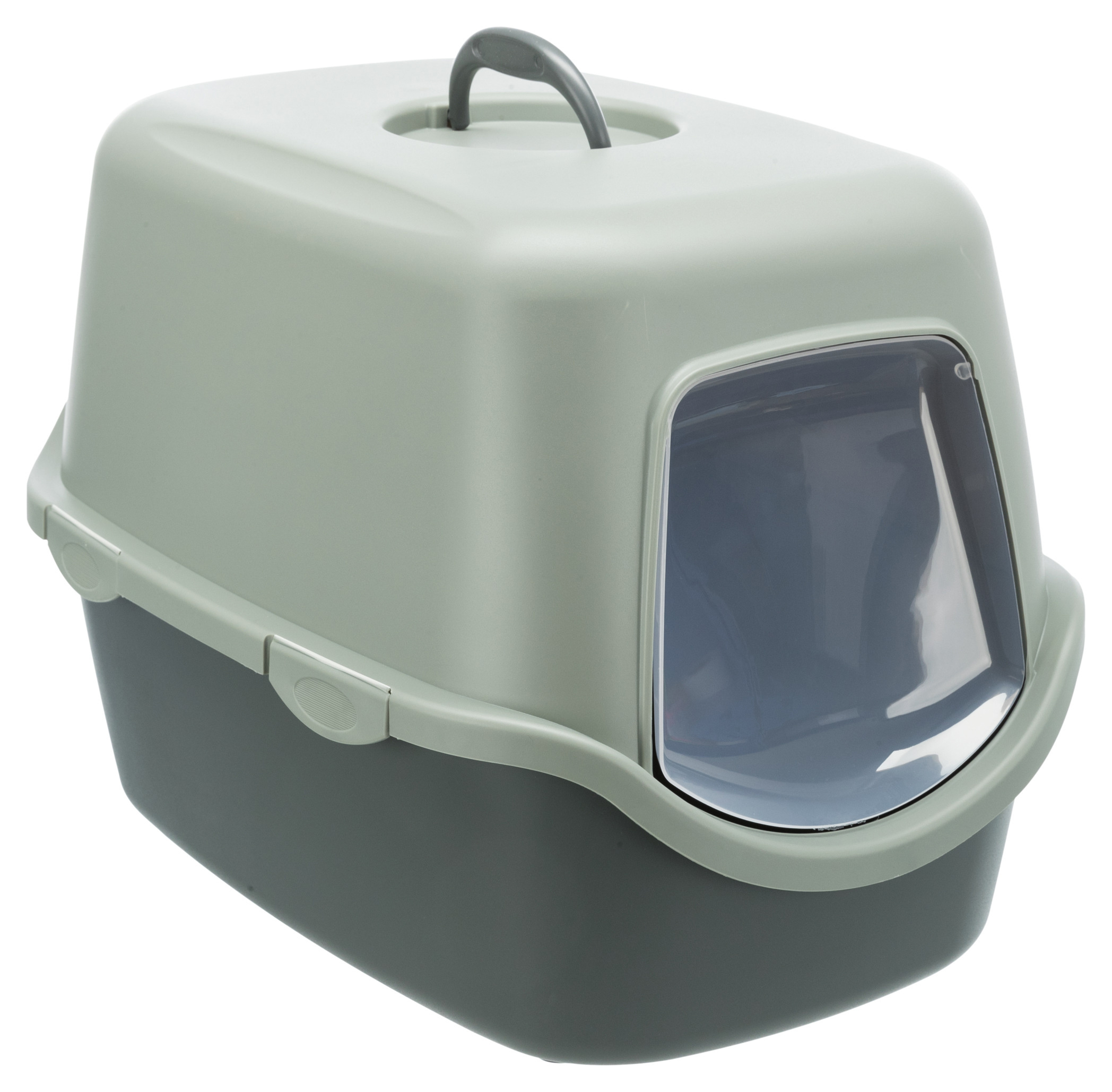 TRIXIE BE ECO RECYCELT KATZENKLO VICO MIT KAP ANTHRAZIT/GRUEN 56X40X40 CM