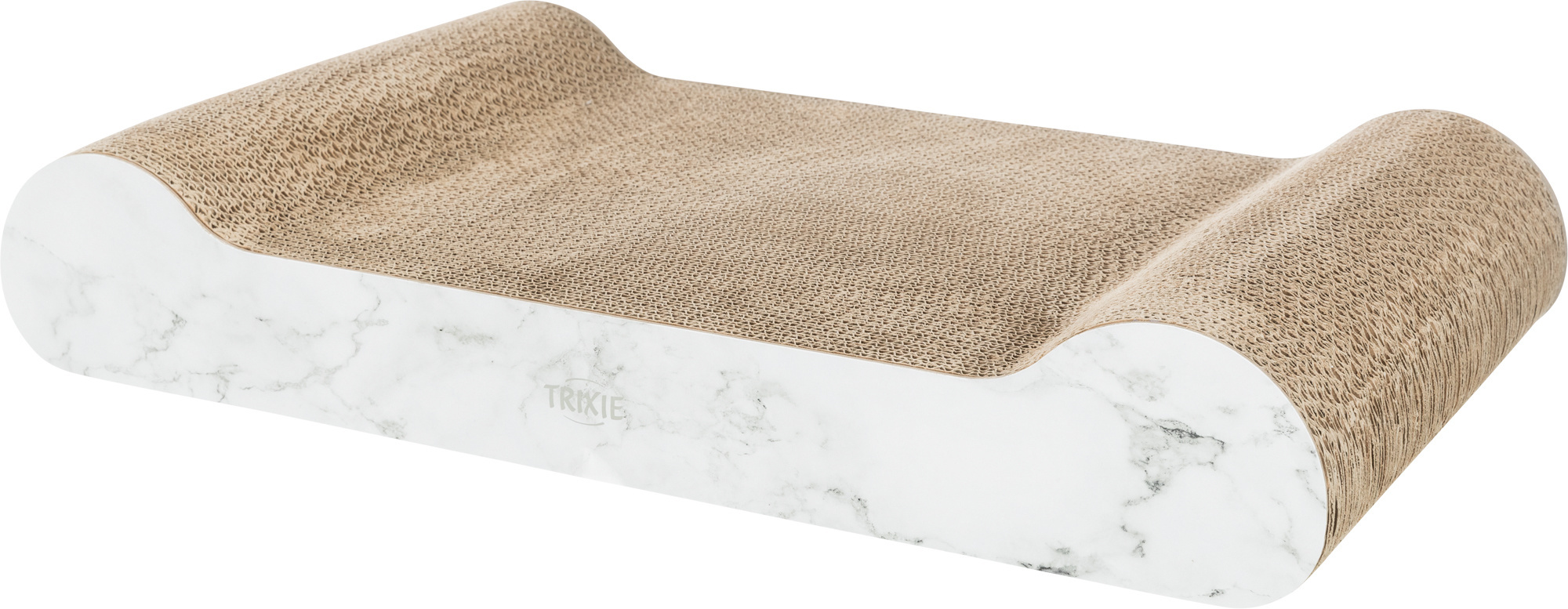 TRIXIE KRABMAT KARTON XXL MARMER PRINT HELLGRAU 64X37X11 CM