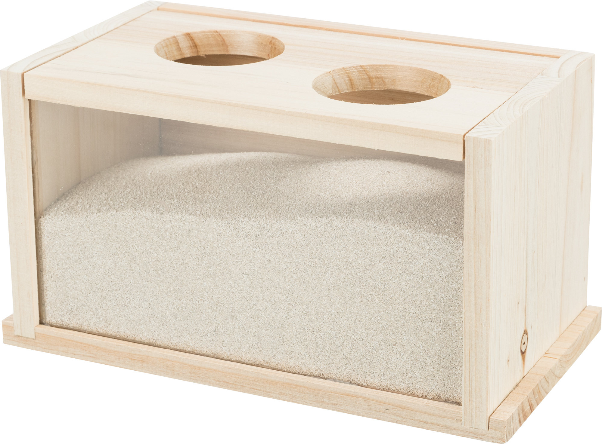 TRIXIE ZANDBAD FUER MAEUSE/HAMSTERS HOLZ 20X12X12 CM