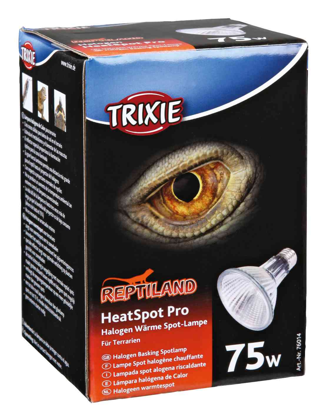 TRIXIE REPTILAND HEATSPOT PRO WAERMELAMPE HALOGEEN 75 WATT 8,1X8,1X10,8 CM