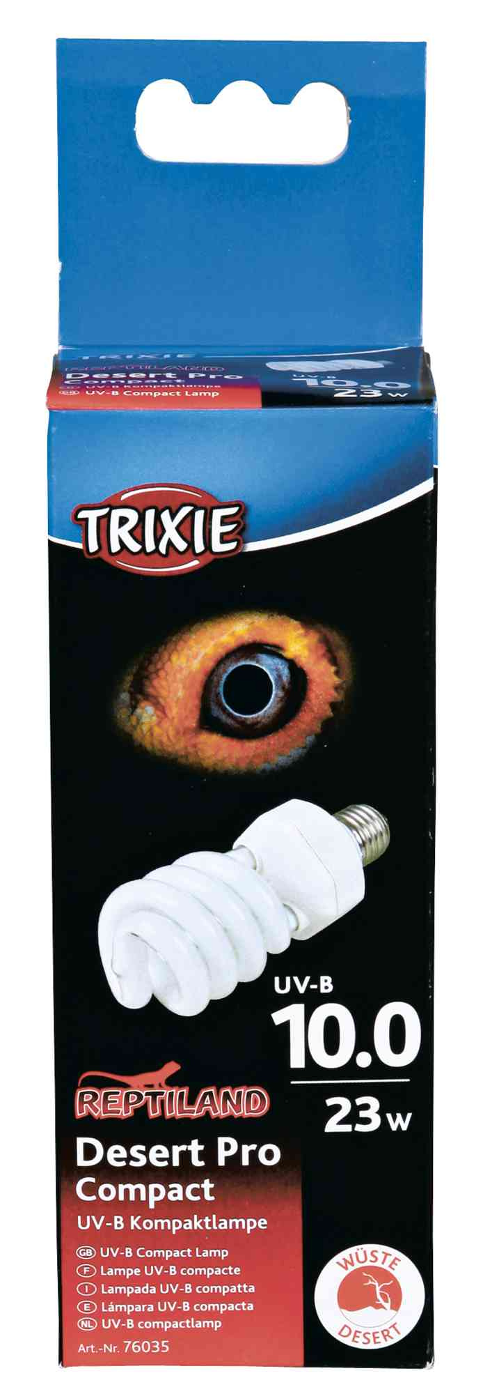 TRIXIE REPTILAND DESERT PRO COMPACT 10.0 UV-B LAMPE 23 WATT 6X6X15,2 CM