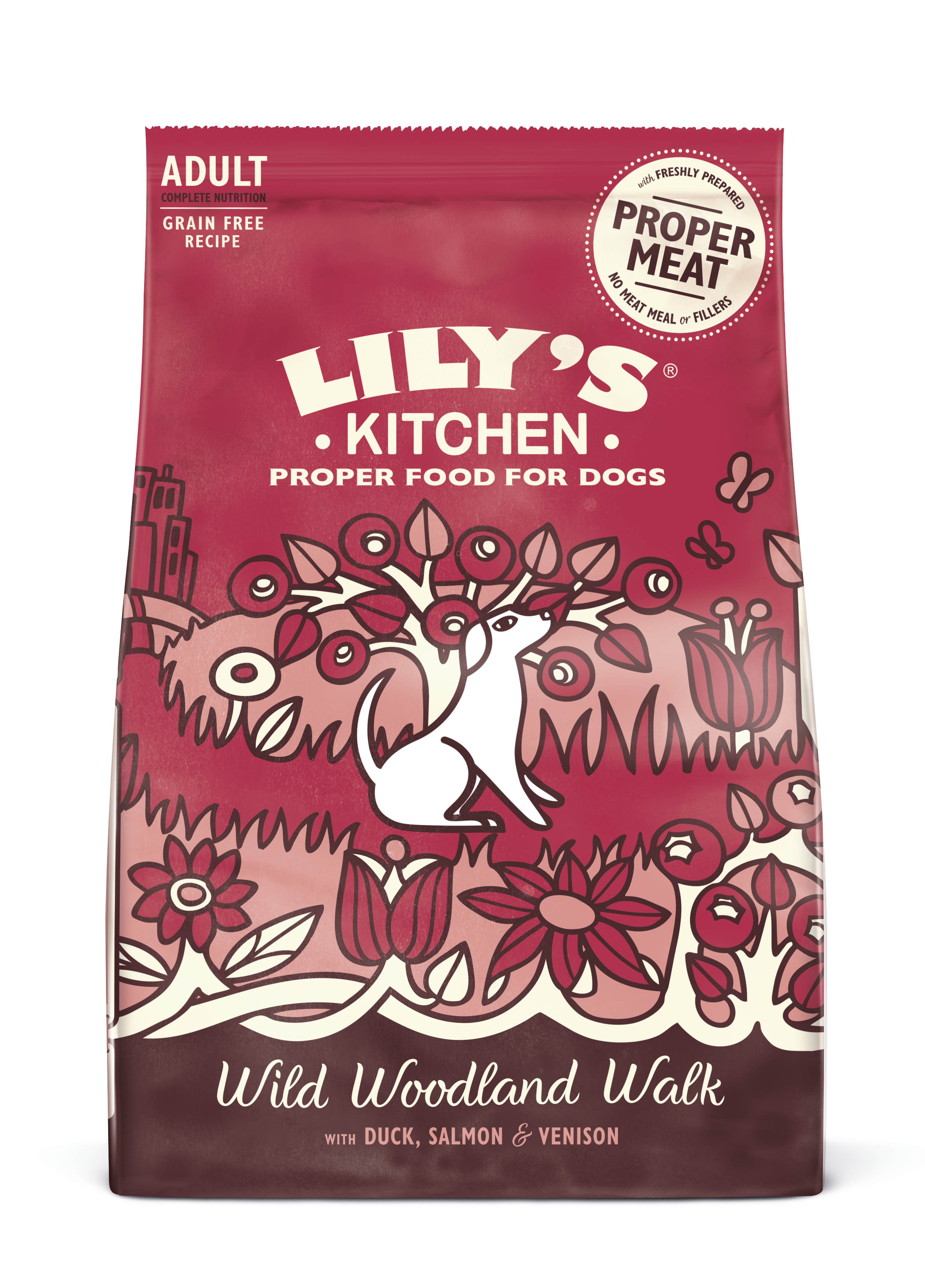 LILY'S KITCHEN DOG ADULT DUCK/SALMON/VENISON 7 KG