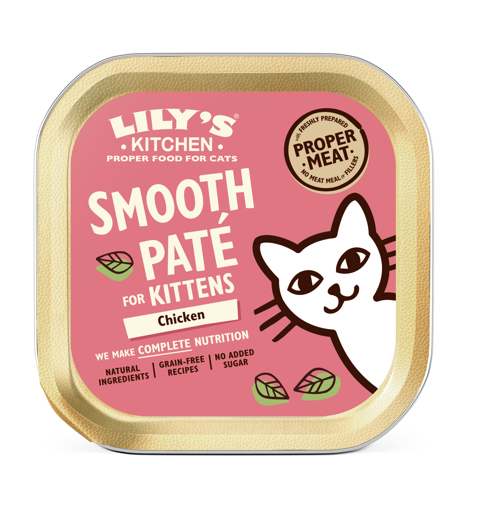 LILY'S KITCHEN CAT KITTEN SMOOTH PATE CHICKEN 19X85 G