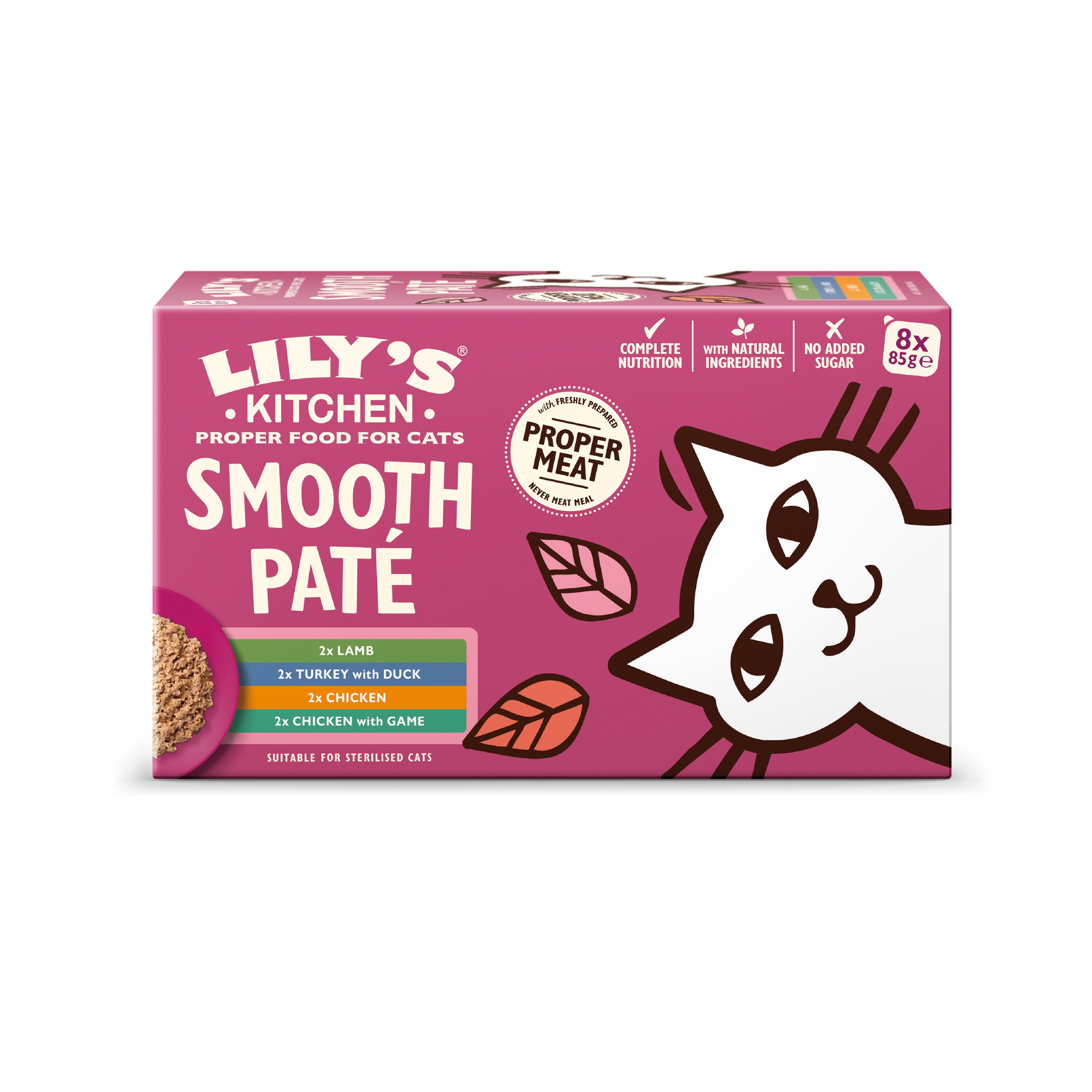 LILY'S KITCHEN CAT SMOOTH PATÉ MULTIPACK 8X85 G