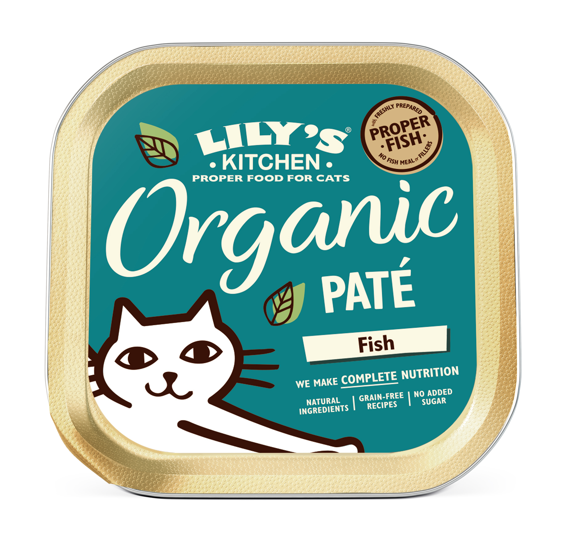 LILY'S KITCHEN CAT BIO FISH PATE 19X85 G