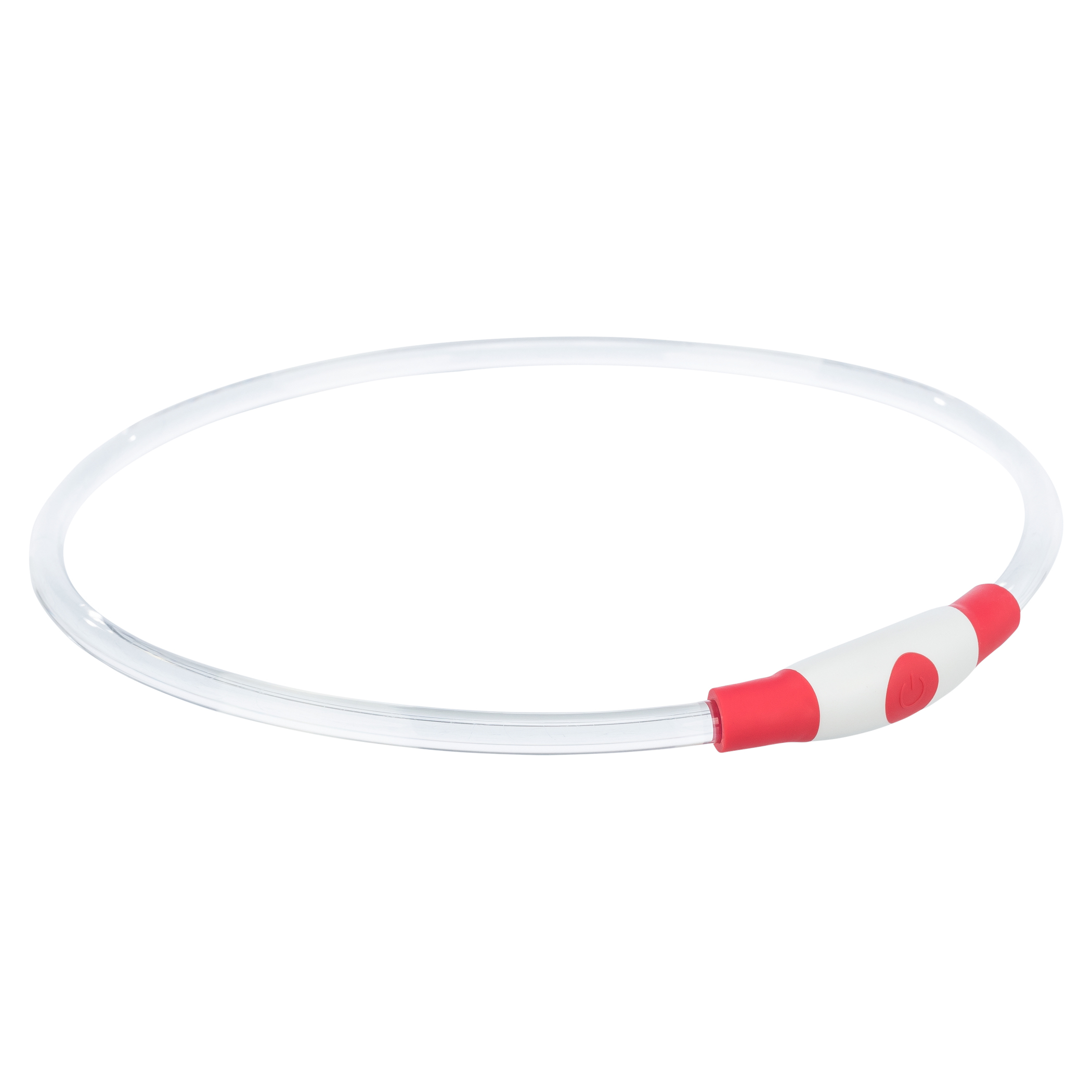 TRIXIE LICHTGEVENDE HALSBAND USB FLASH LIGHT AUFLADBAR TPU ROT 40X0,8 CM