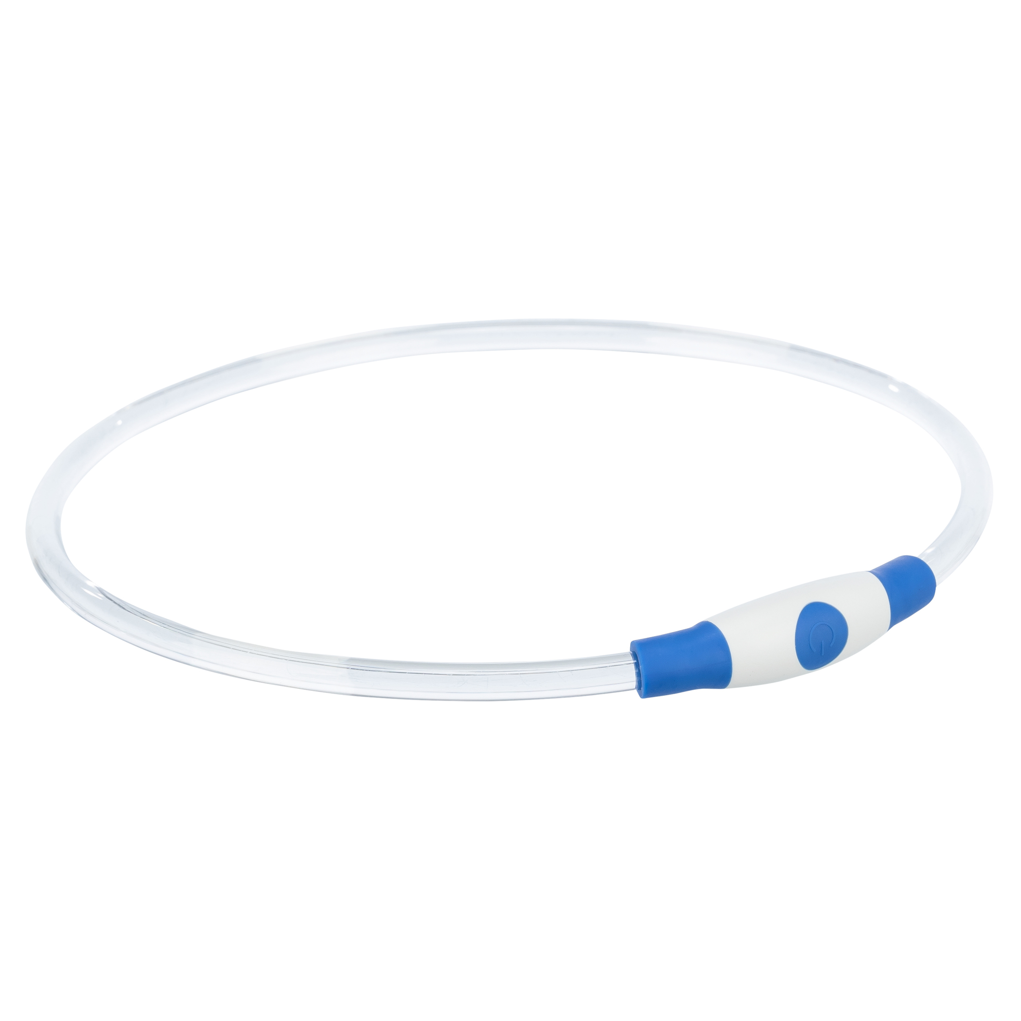 TRIXIE LICHTGEVENDE HALSBAND USB FLASH LIGHT AUFLADBAR TPU BLAU 40X0,8 CM