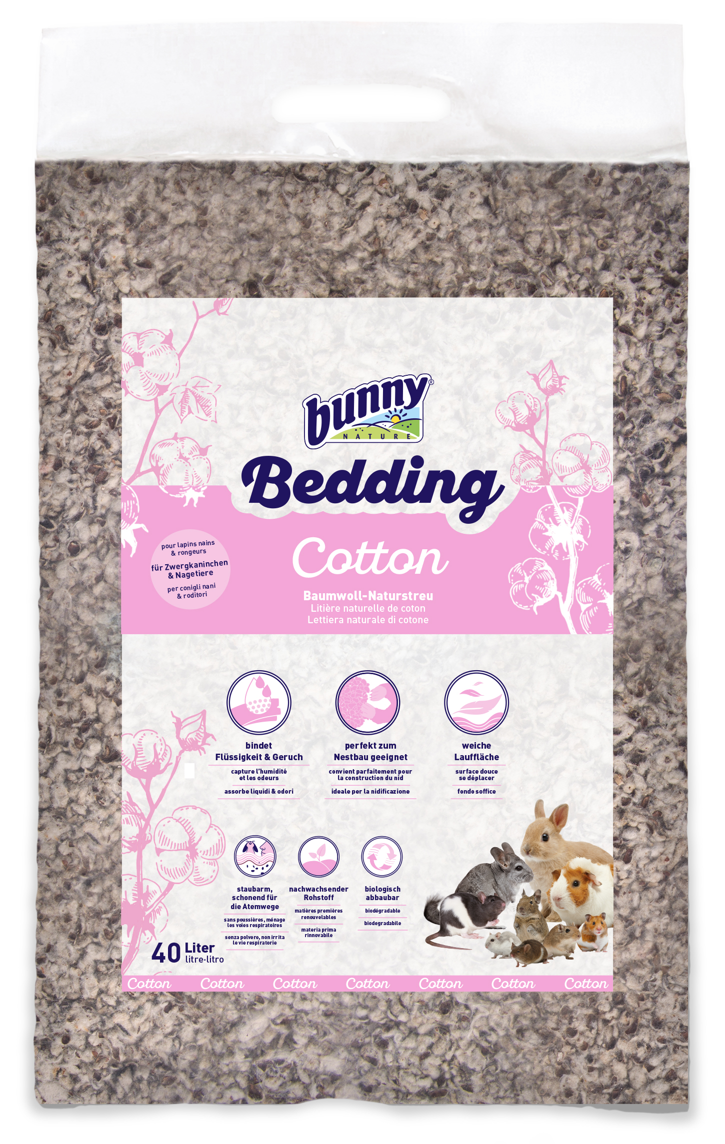 BUNNY NATURE BUNNYBEDDING COTTON 40 L