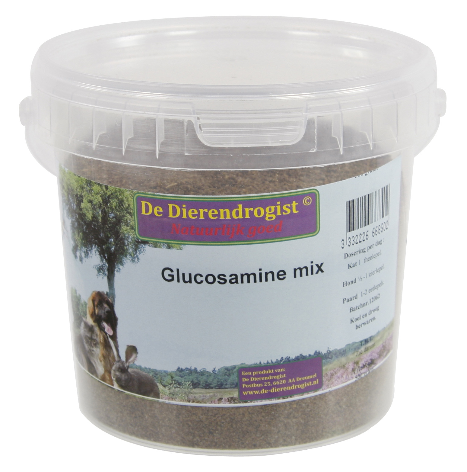 DIERENDROGIST GLUCOSAMINE MIX 500 G