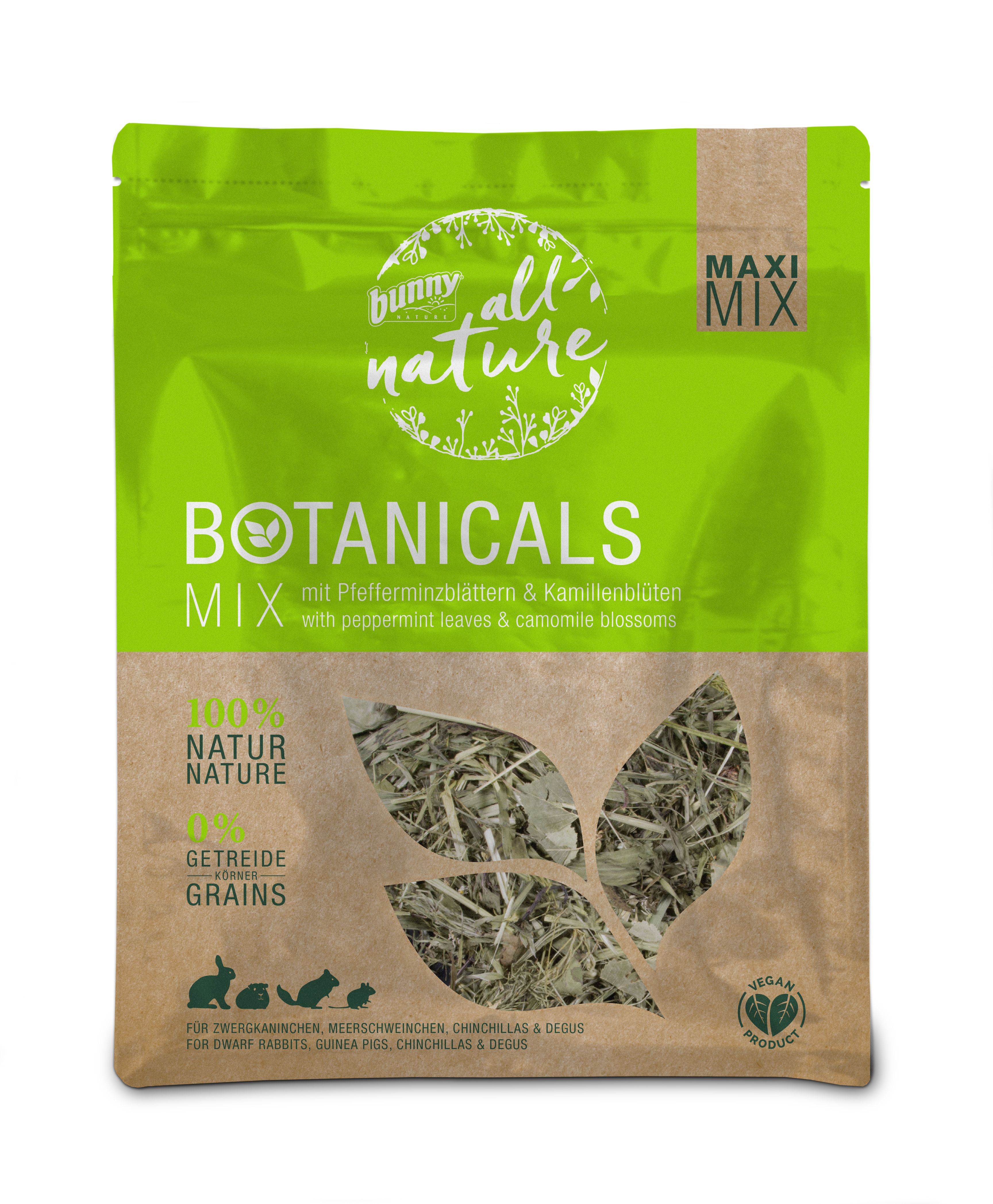 BUNNY NATURE BOTANICALS MAXI MIX PEPERMUNTBLAD/KAMILLEBLOESEM 400 G