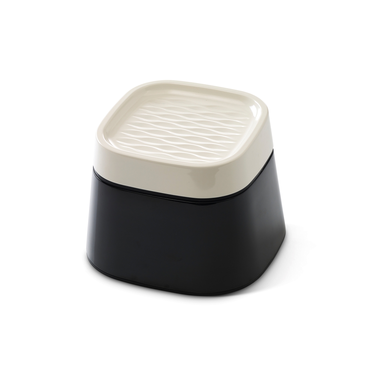 SAVIC ERGO CUBE FUTTERNAPF CREME/SCHWARZ 22X22X16 CM