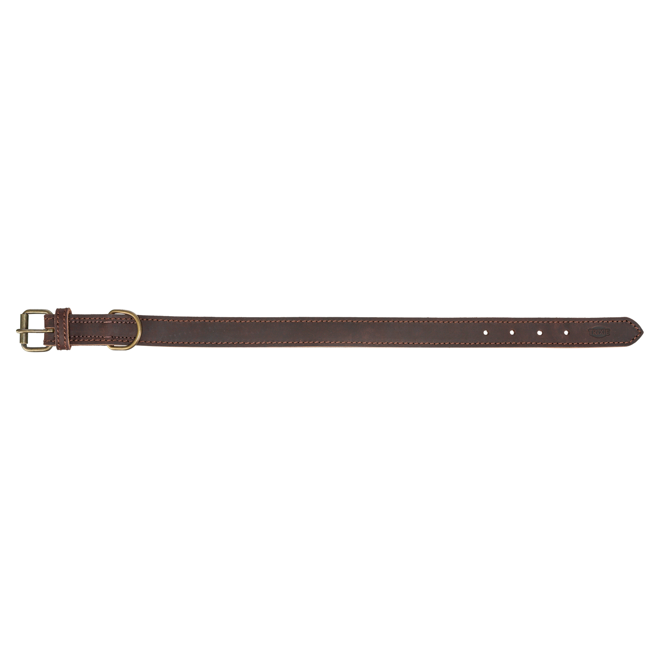 TRIXIE HALSBAND HUND RUSTIC VETLEER DUNKELBRAUN 37-44X2,5 CM