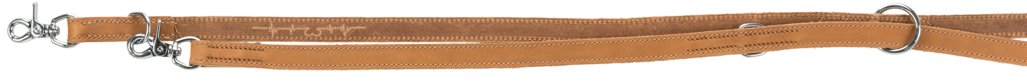 TRIXIE HUNDELEINE RUSTIC HEARTBEAT VERSTELLBAR VETLEER BRAUN 200X2 CM