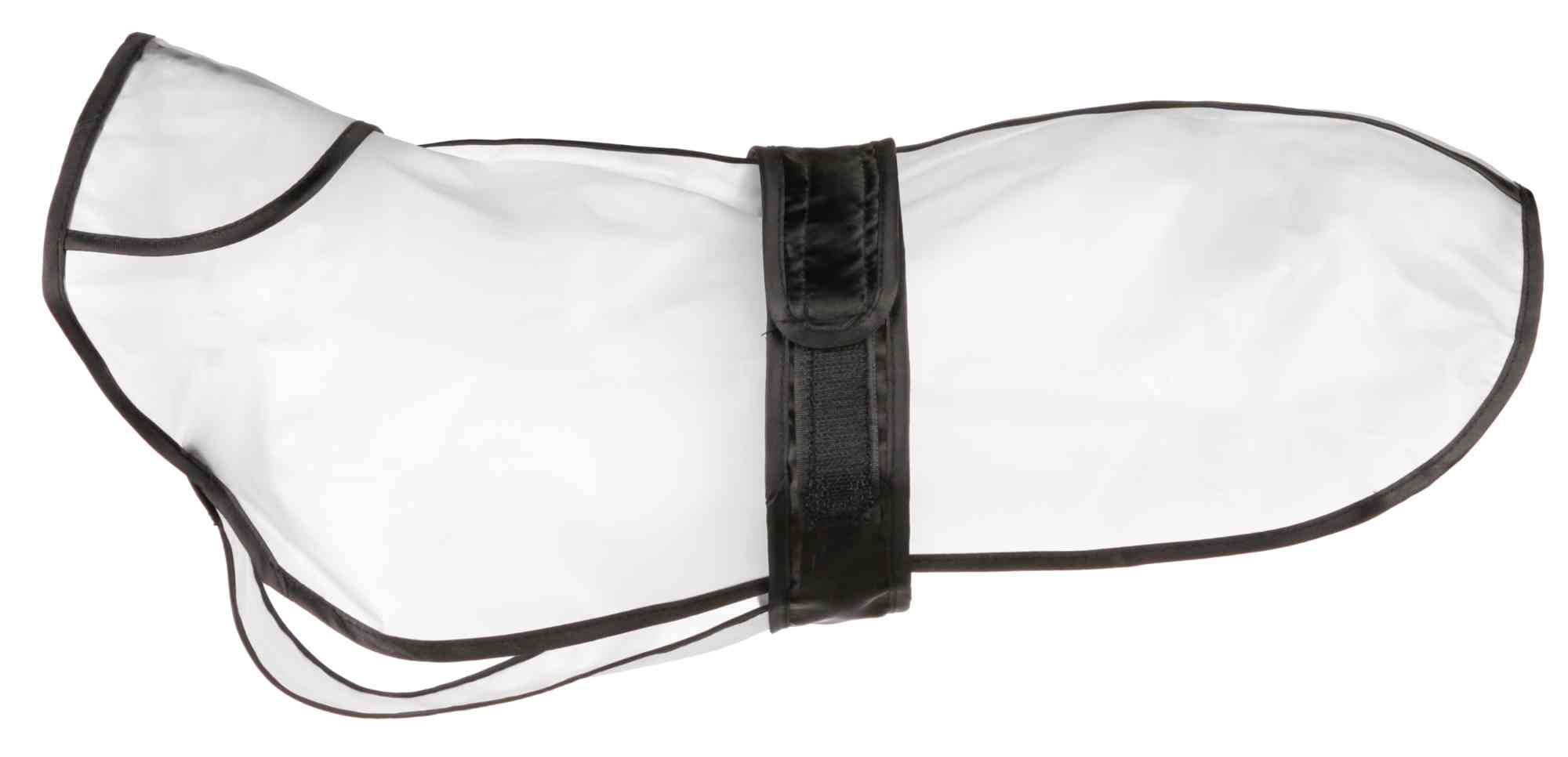 TRIXIE REGENMANTEL TARBES TRANSPARANT/ZWARTE STROKEN 55 CM