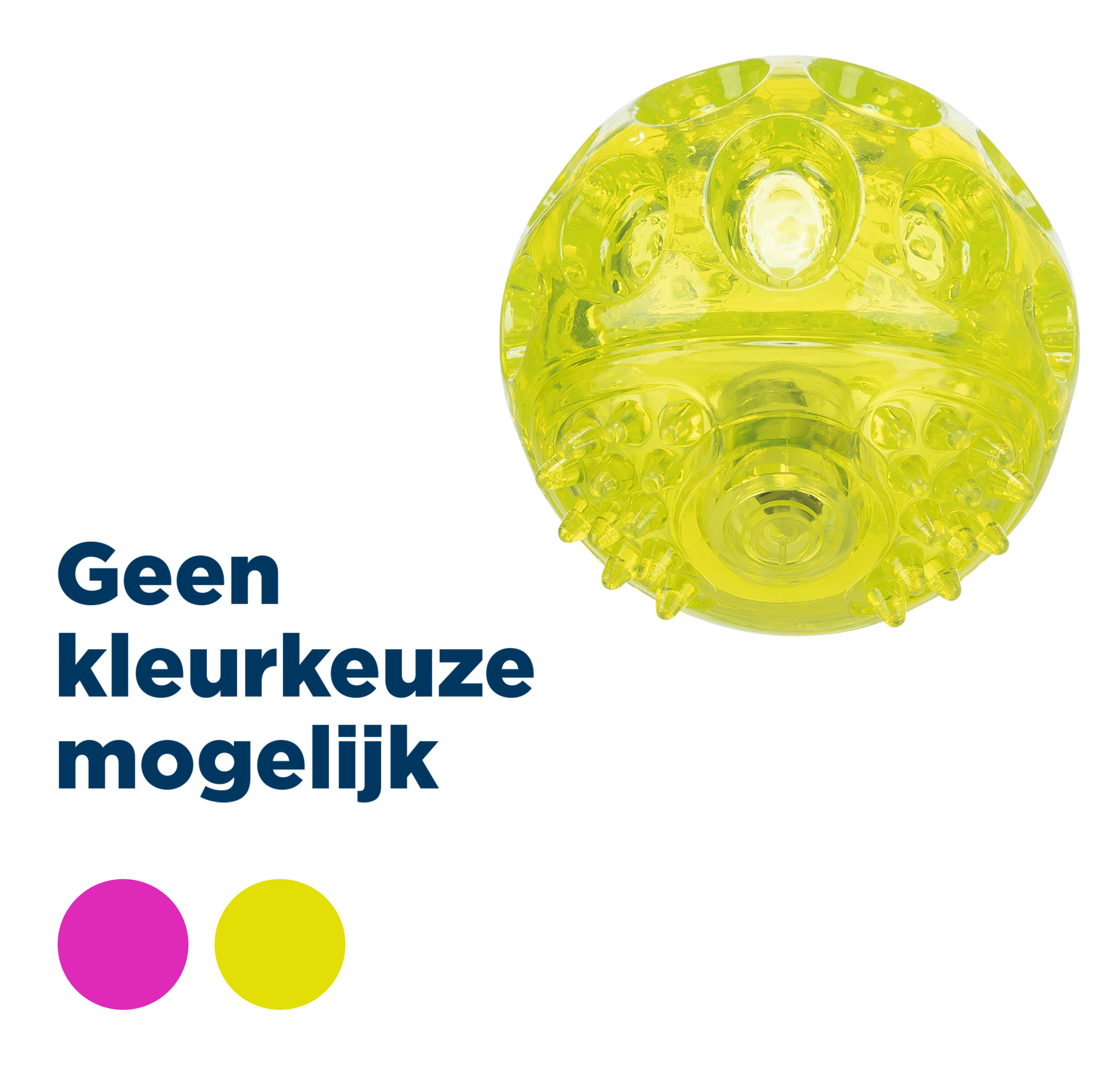 TRIXIE KNIPPERBAL OHNE GELUID DRIJVEND TPR SORTIERT 7,5X7,5X7,5 CM