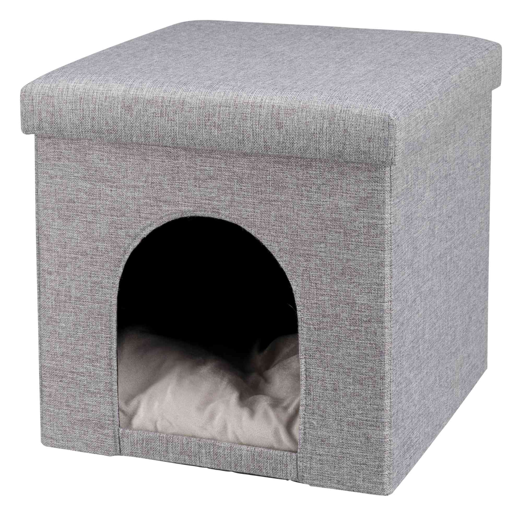 TRIXIE POEF KATZENKORB RELAX-IGLO ALOIS GRAU 40X40X38 CM