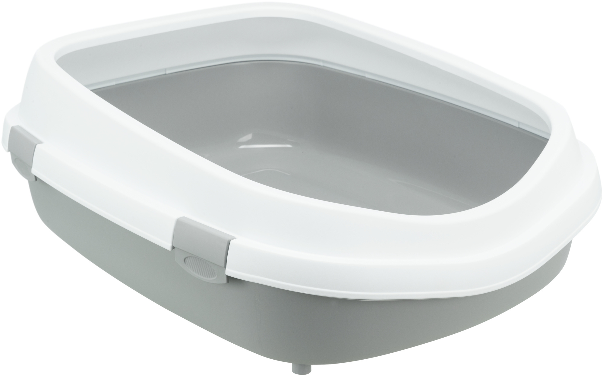 TRIXIE KATZENKLO PRIMO MIT RAND GRAU/WEISS XXL 71X56X25 CM