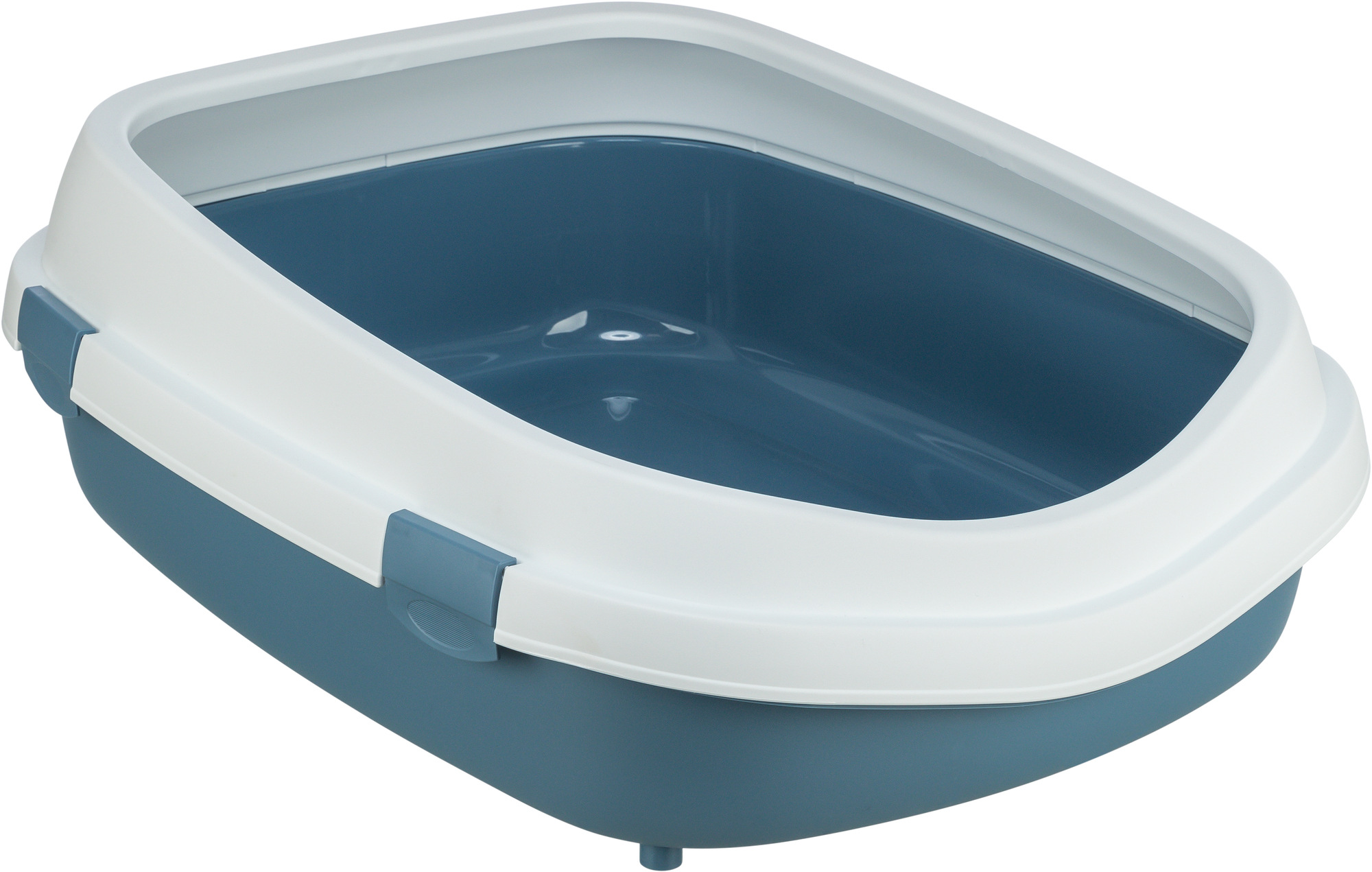 TRIXIE KATZENKLO PRIMO MIT RAND BLAU/WEISS XXL 71X56X25 CM