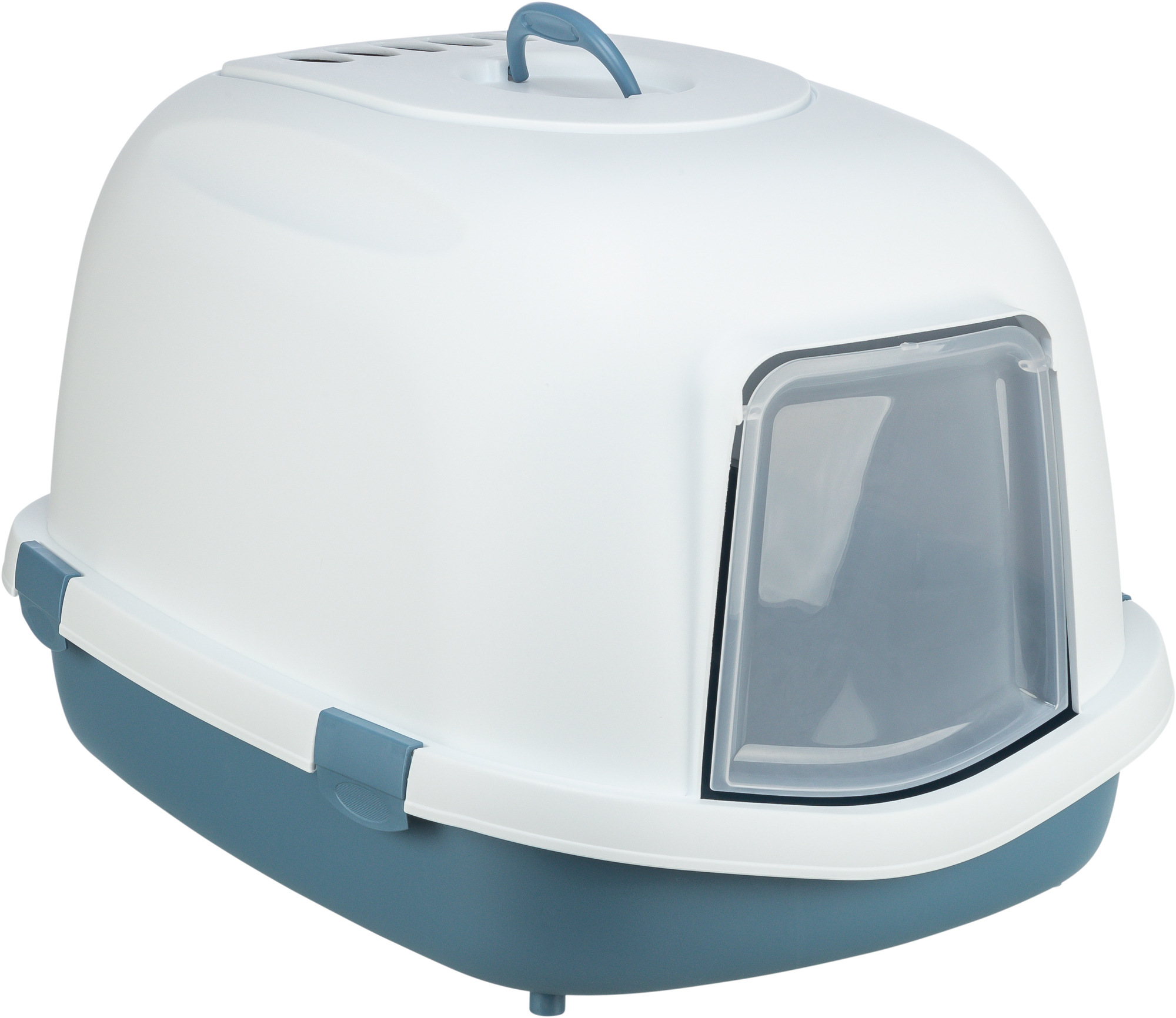 TRIXIE KATZENKLO PRIMO XXL TOP MIT KAP BLAU/WEISS 71X56X47 CM