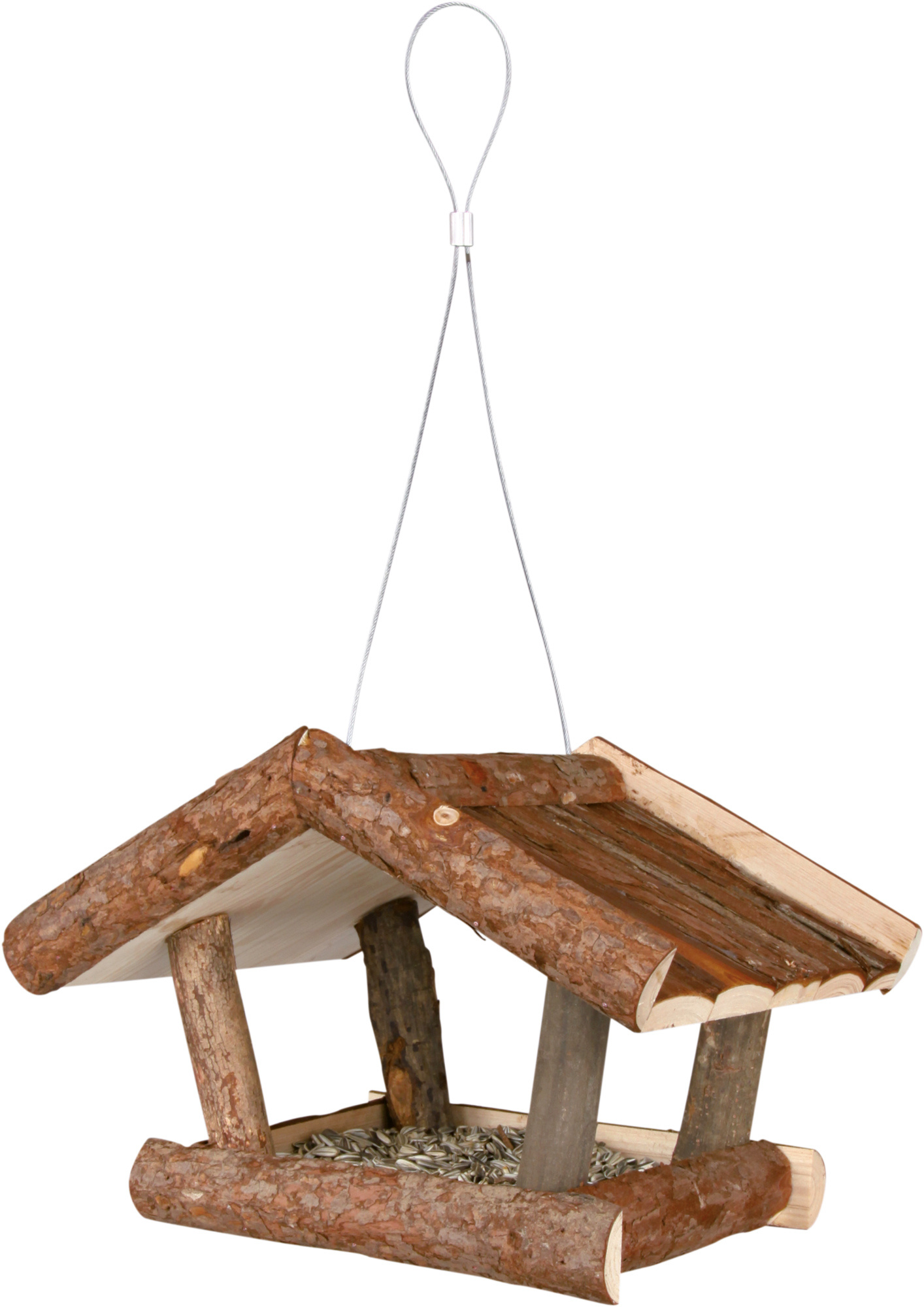 TRIXIE VOEDERHUIS HANGEND SCHORSHOUT NATUUR 32X20X23 CM