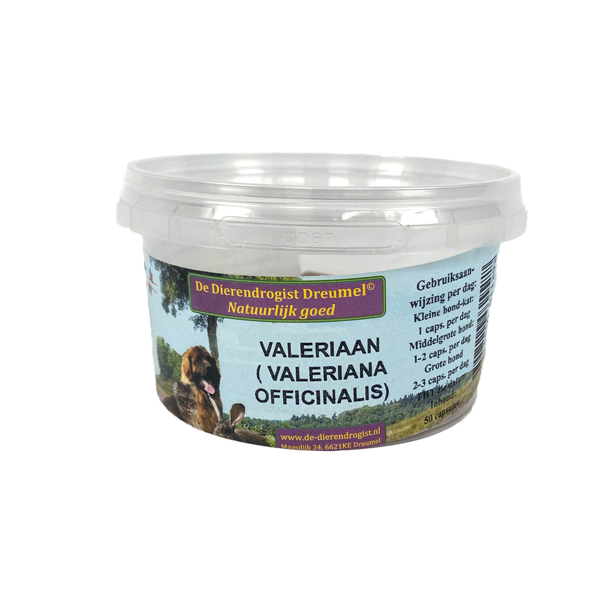 DIERENDROGIST VALERIAAN KAPSELN 50 STK.