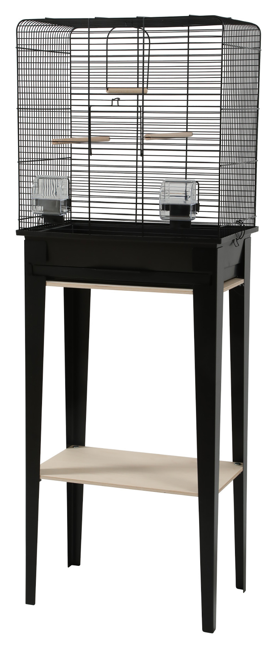 ZOLUX VOGELKOOI CHIC LOFT MIT MEUBEL SCHWARZ 124X44,5X28 CM