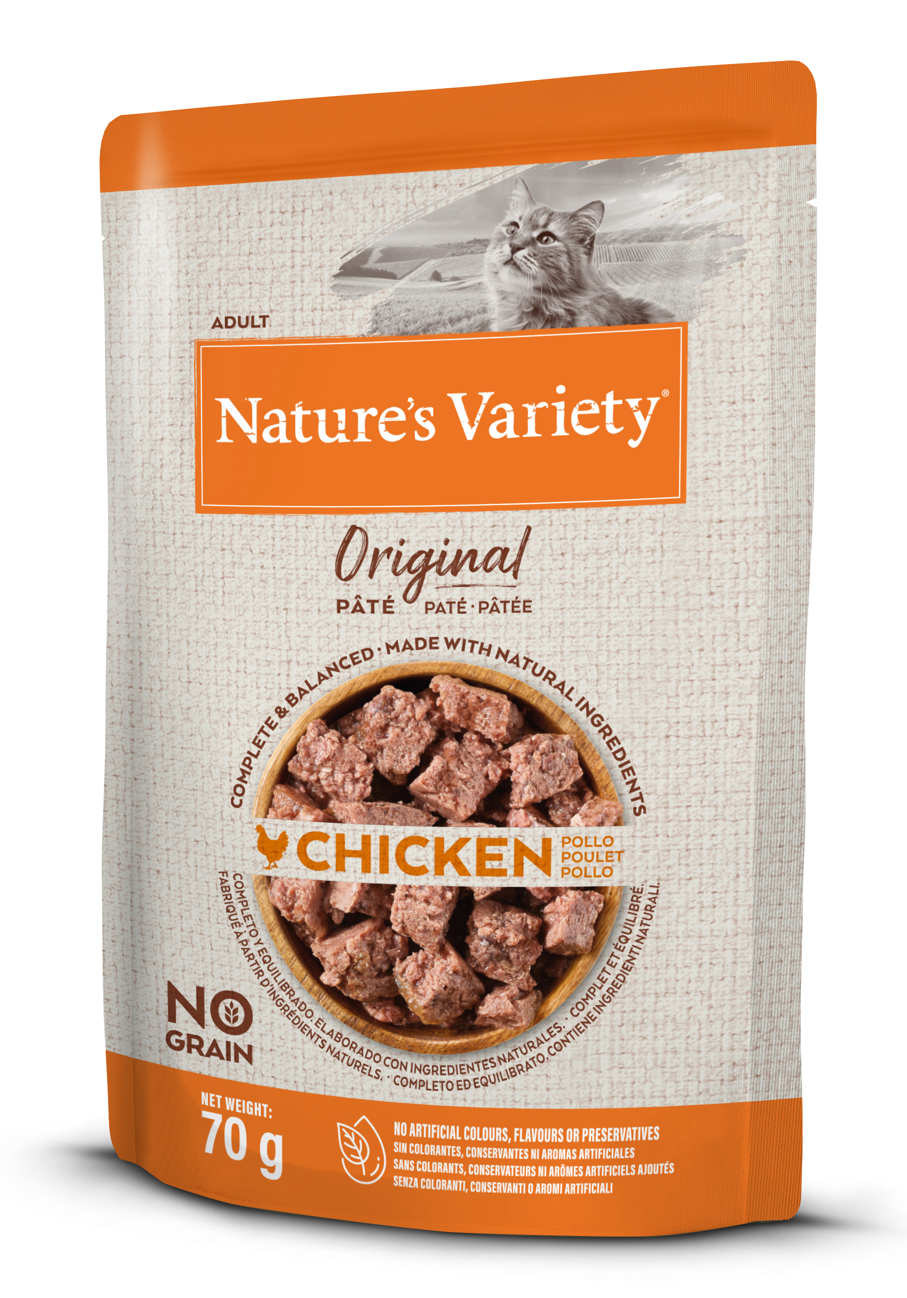 NATURES VARIETY ORIGINAL POUCH CHICKEN 12X70 G