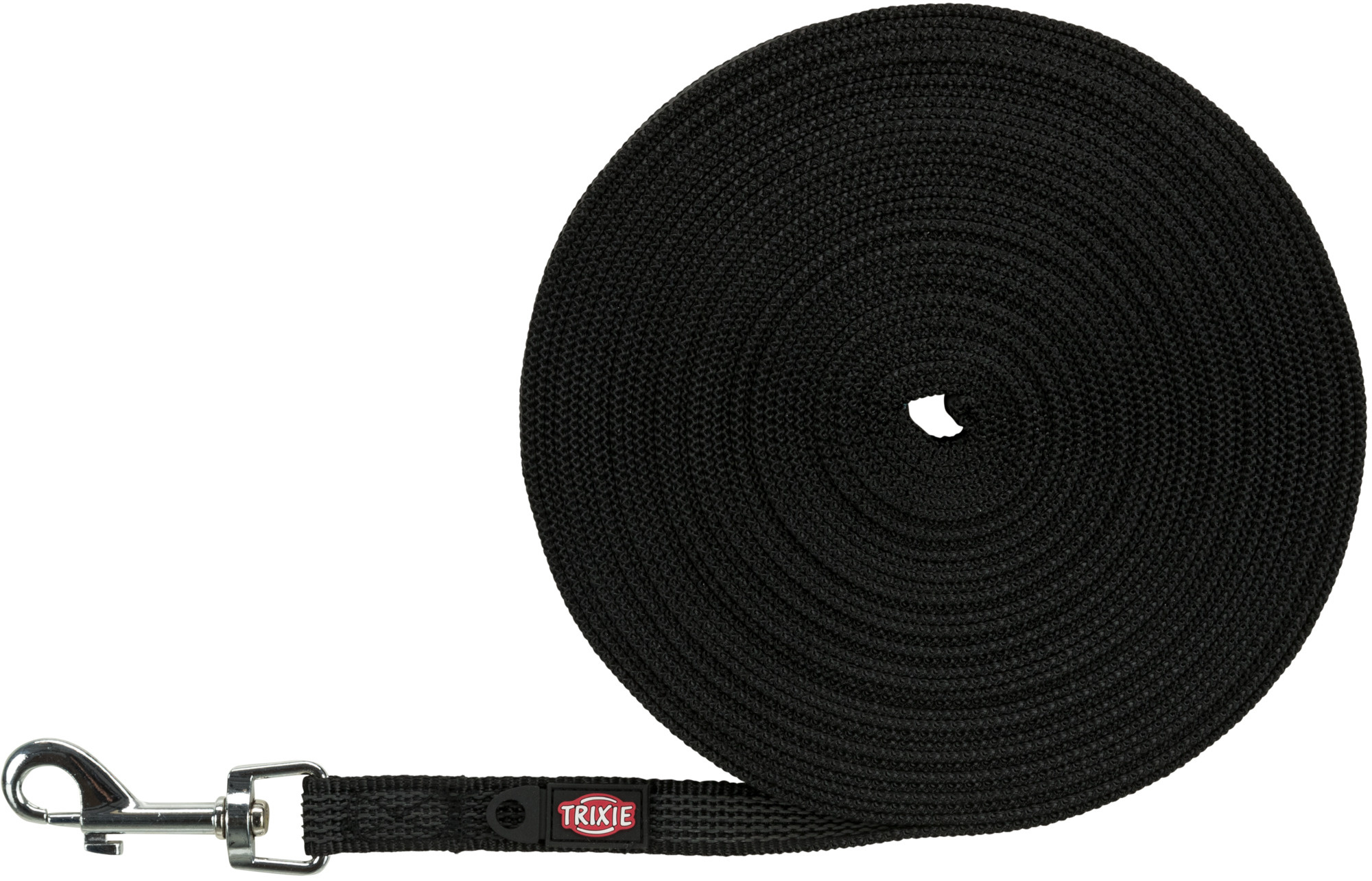 TRIXIE HUNDELEINE SLEEPLIJN MIT RUBBER BEKLEED SCHWARZ 10 MTRX1,5 CM