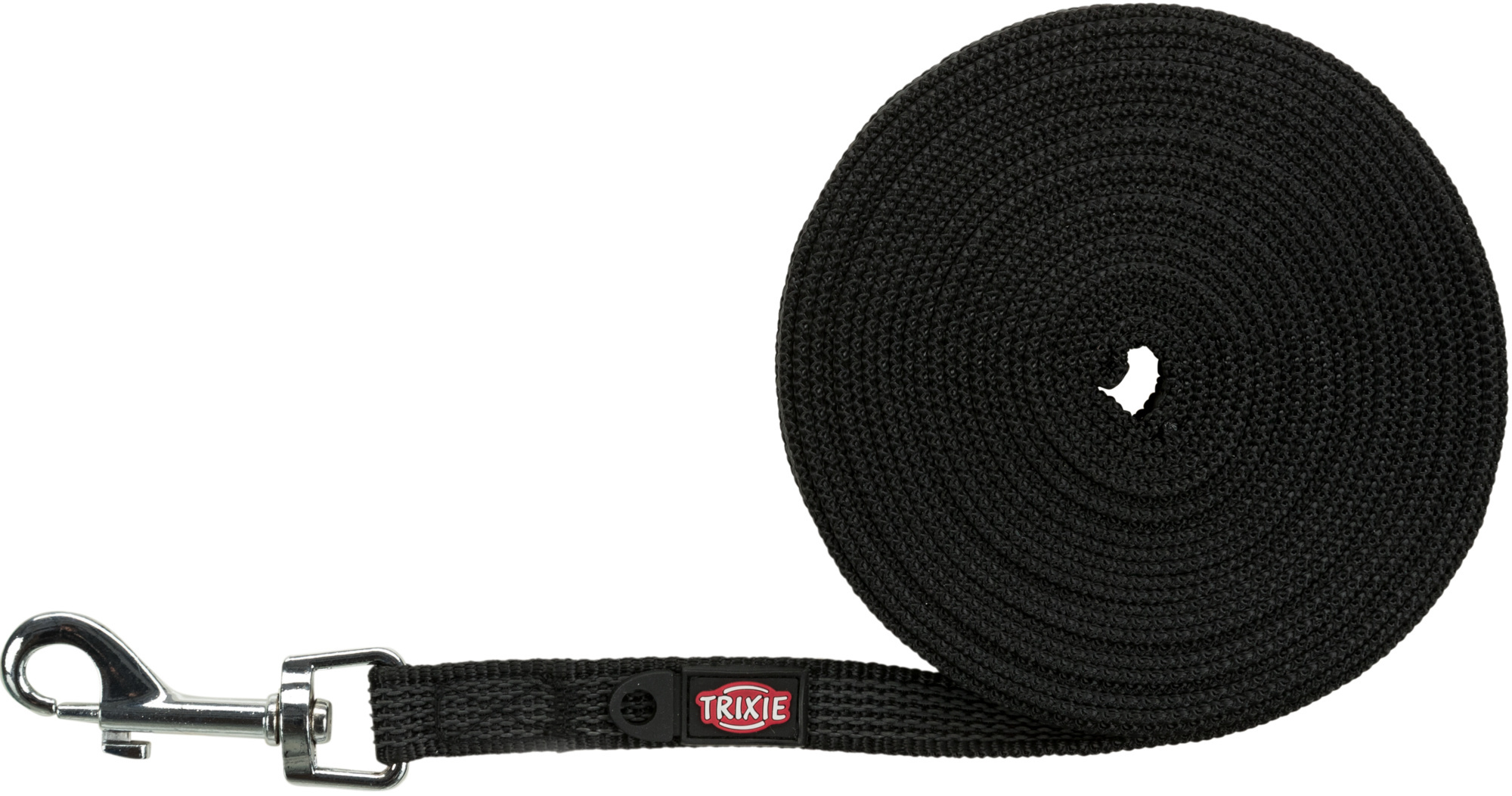 TRIXIE HUNDELEINE SLEEPLIJN MIT RUBBER BEKLEED SCHWARZ 5 MTRX1,5 CM