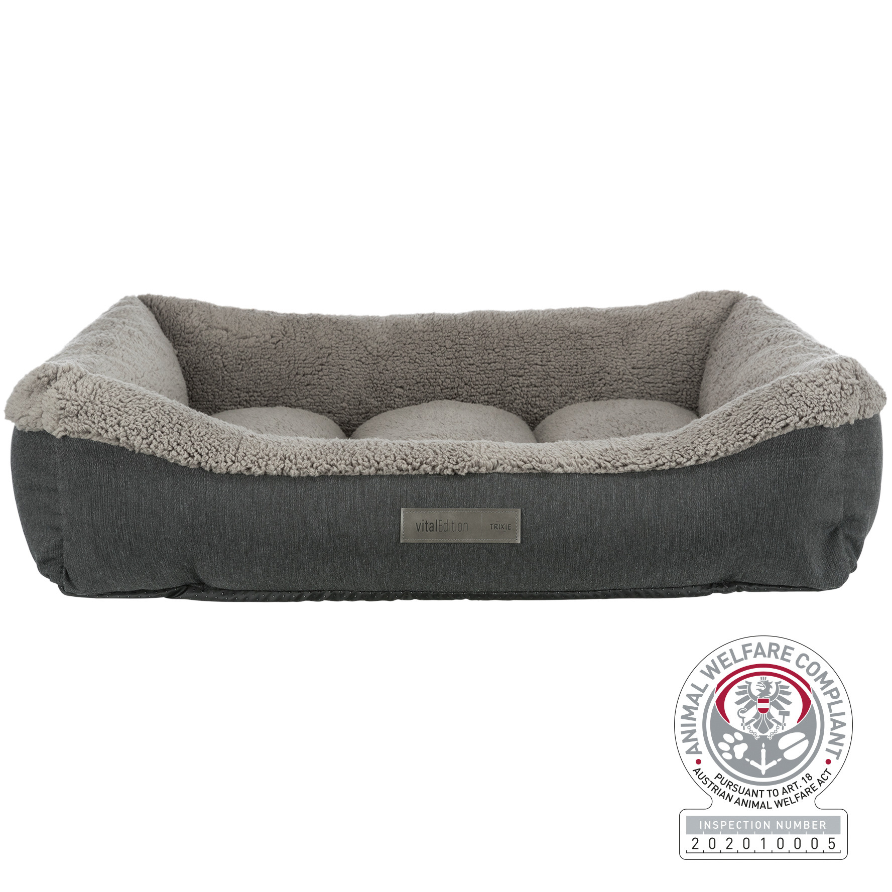 TRIXIE VITAL HUNDEKORB BENDSON ORTHOPEDISCH GRAU 90X60 CM