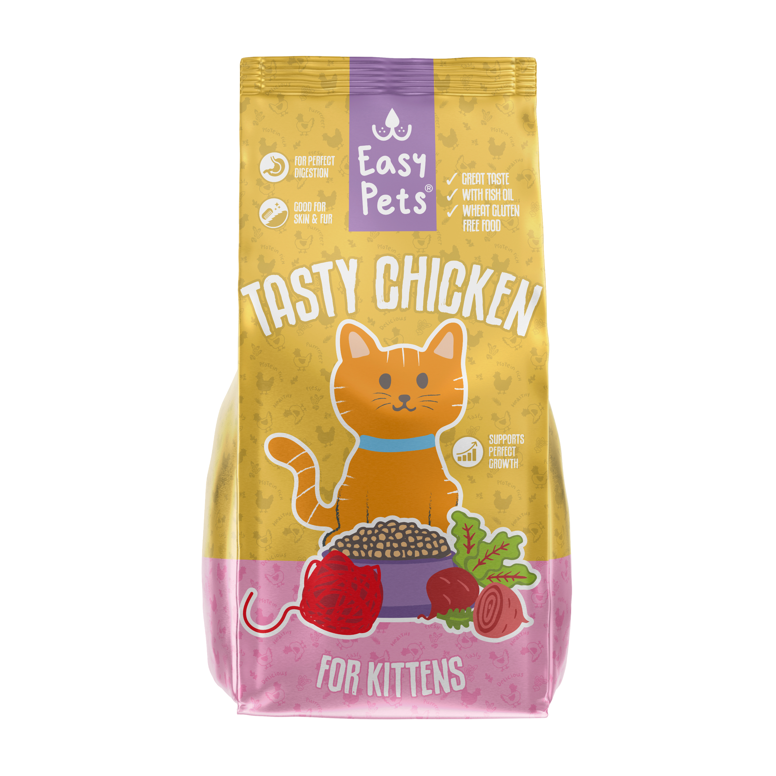 EASYPETS TASTY CHICKEN KITTEN KATZENFUTTER 1,5 KG