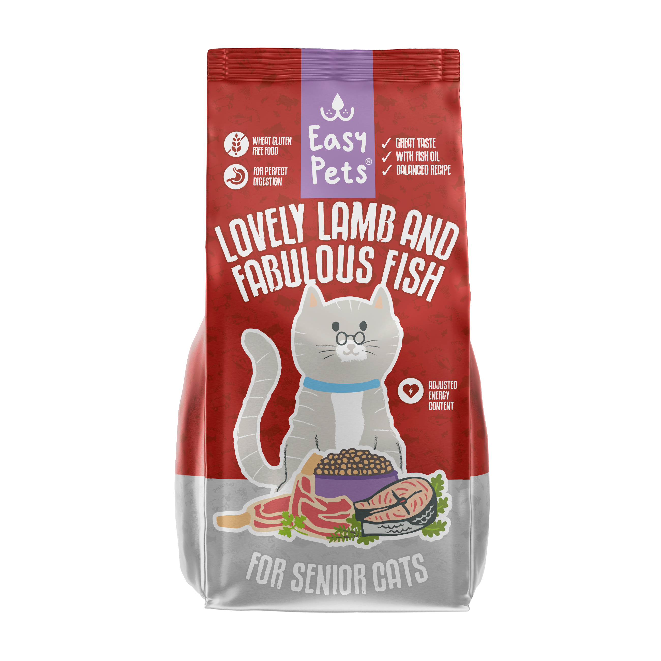 EASYPETS LOVELY LAMB & FABULOUS FISH SENIOR KATZENFUTTER 1,5 KG