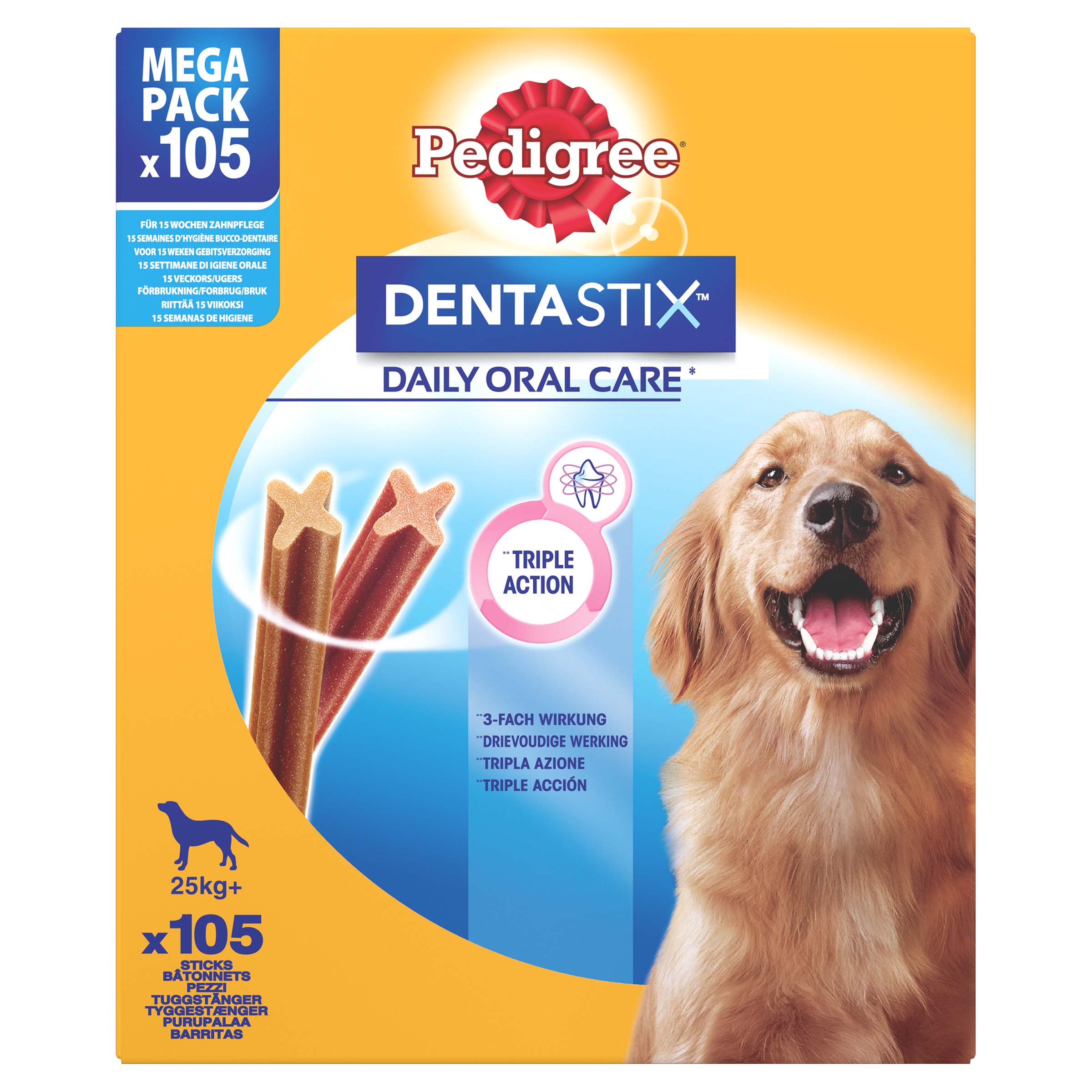 PEDIGREE DENTASTIX MAXI ACTIEPACK 105 STK. 4050 G