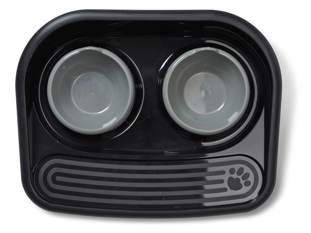 SAVIC BUTLER VOERSTATION HAPPY PLANET SCHWARZ 45X36X8 CM
