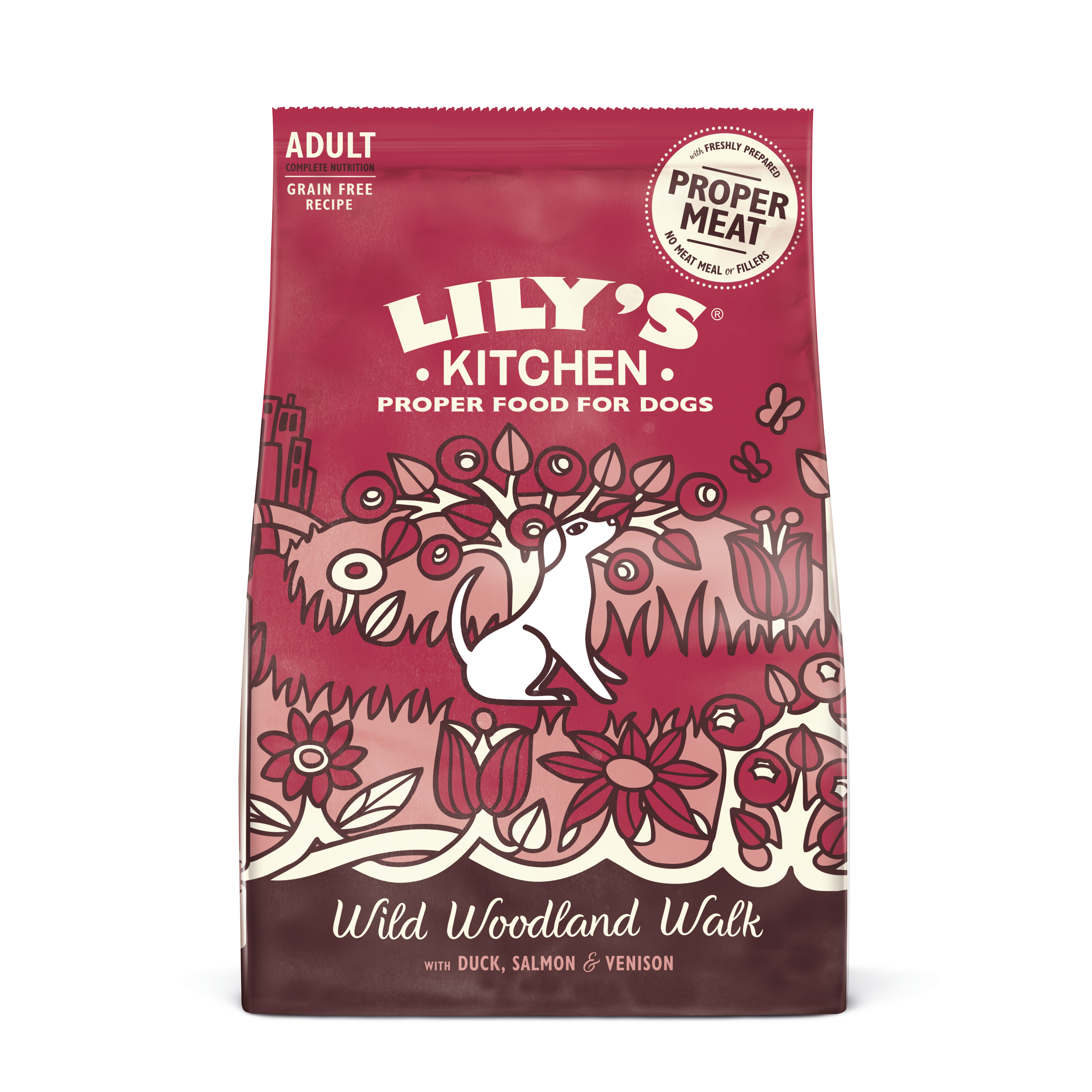 LILY'S KITCHEN DOG ADULT DUCK/SALMON/VENISON 12 KG
