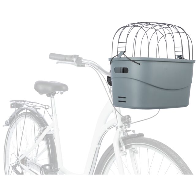 TRIXIE STUUR-FIETSMAND KUNSTSTOFF GRAU 42X30X39 CM BIS 5 KG