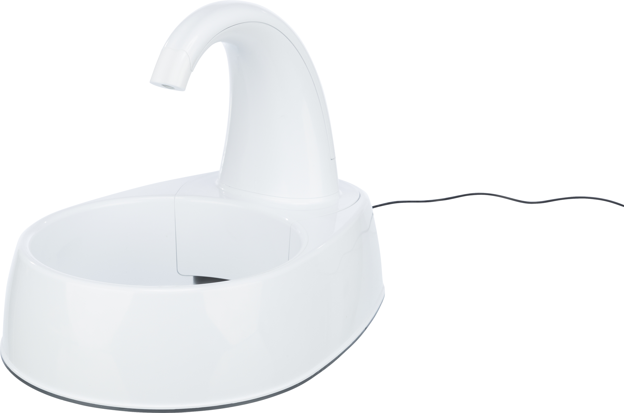 TRIXIE TRINKBRUNNEN CURVED STREAM KUNSTSTOFF WEISS 25X35X24,5 CM 2,6 L