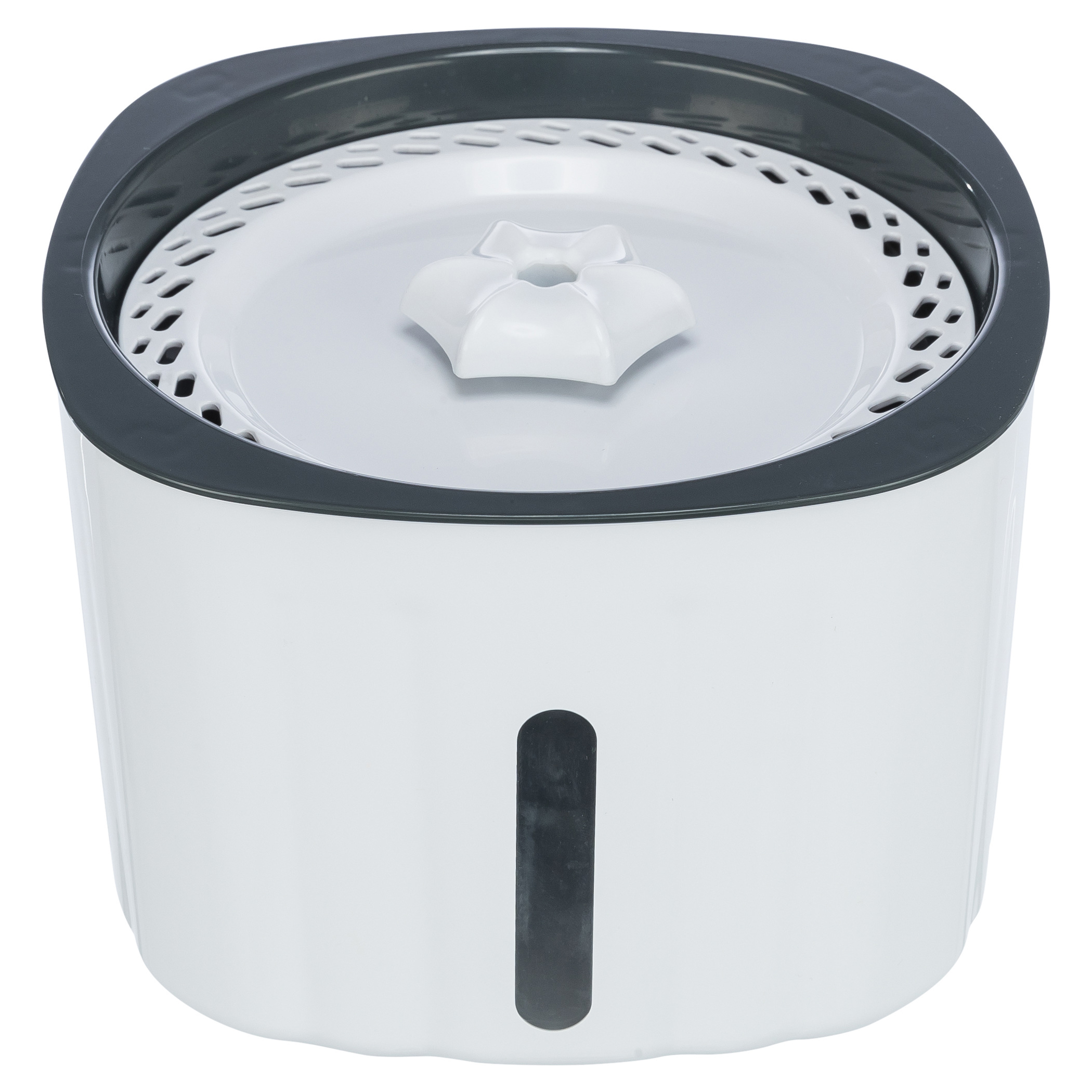 TRIXIE TRINKBRUNNEN FLOWER KUNSTSTOFF WEISS/GRAU 18,5X18,5X13 CM 2 L