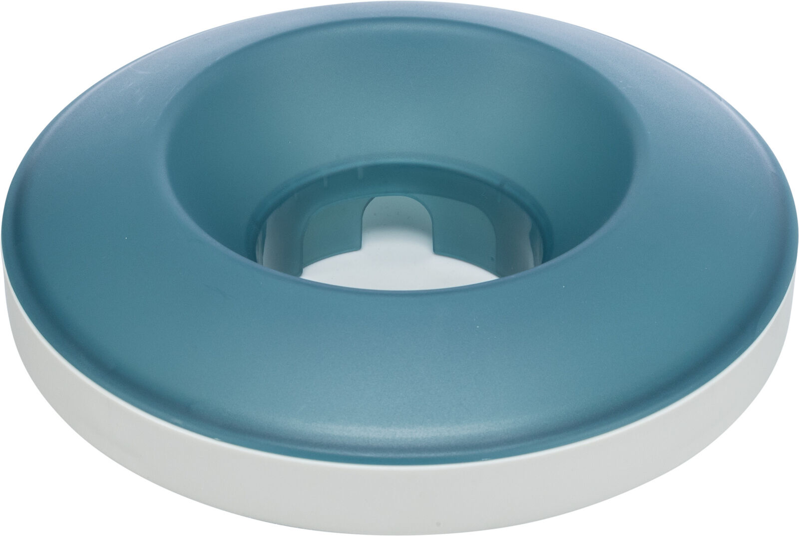 TRIXIE SLOWFEEDING ROCKING BOWL KUNSTSTOFF/TPR GRAU/BLAU 23X23 CM 500 ML