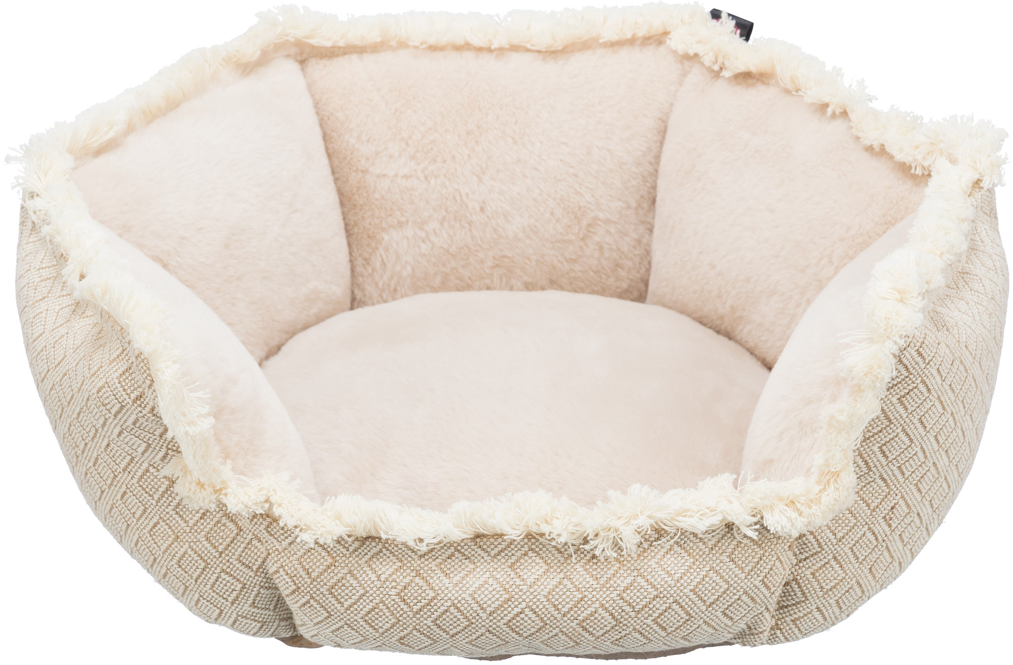 TRIXIE HUNDEKORB BOHO ECKIG BEIGE 65X65X19 CM