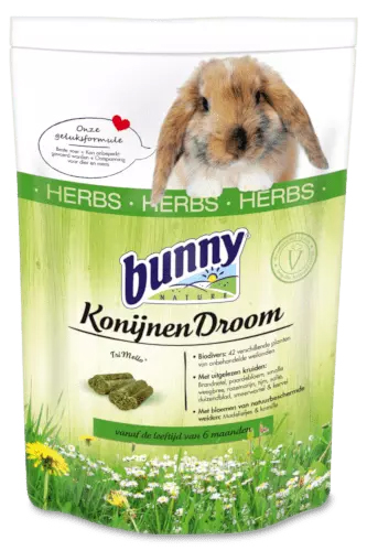 BUNNY NATURE KONIJNENDROOM HERBS 4 KG