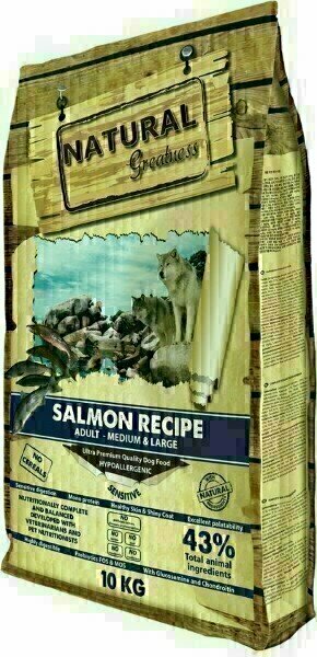 NATURAL GREATNESS SALMON RECIPE SENSITIV MEDIUM/LARGE 10 KG