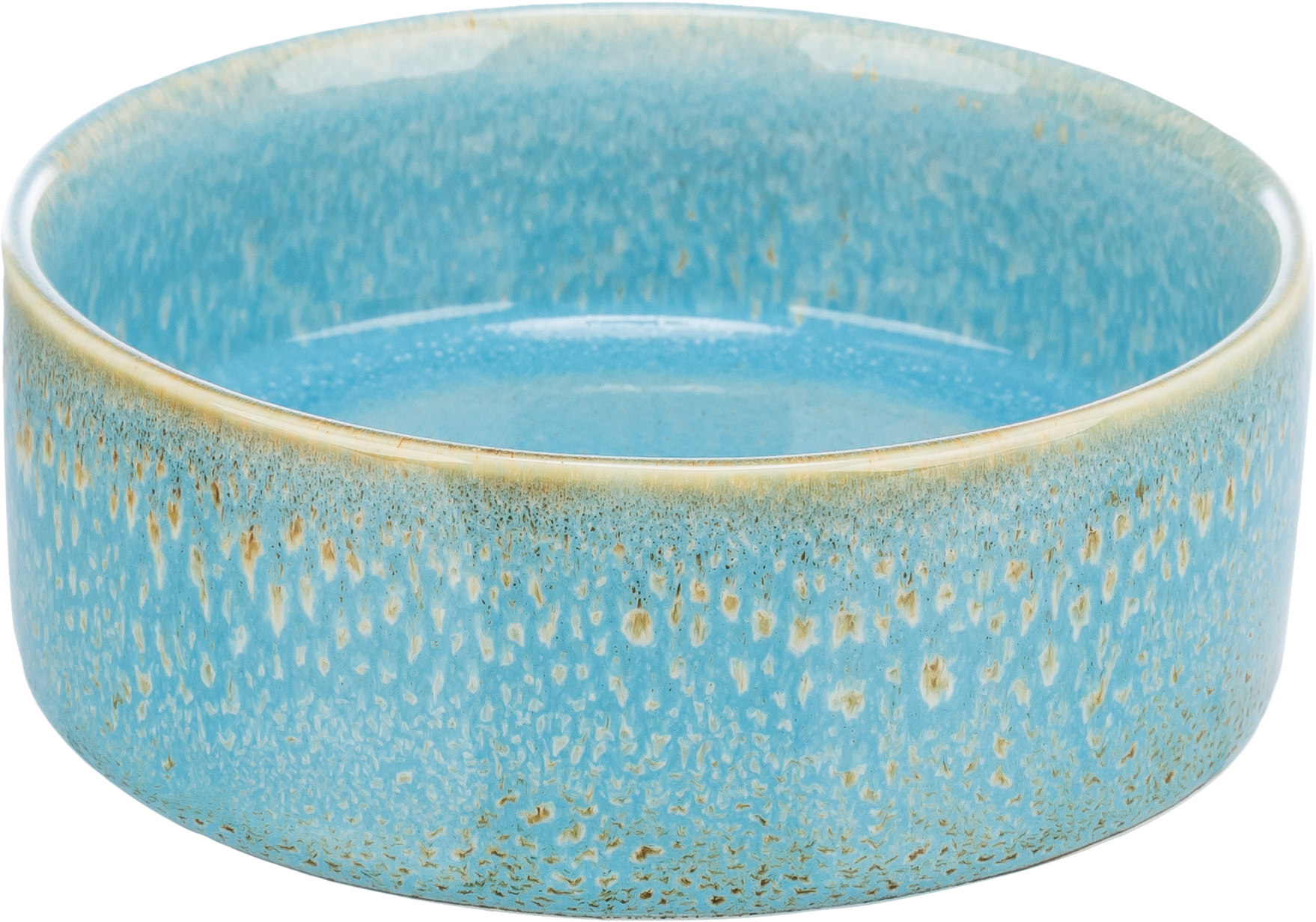 TRIXIE FUTTERNAPF/DRINKBAK KERAMIK BLAU 13X13 CM 400 ML