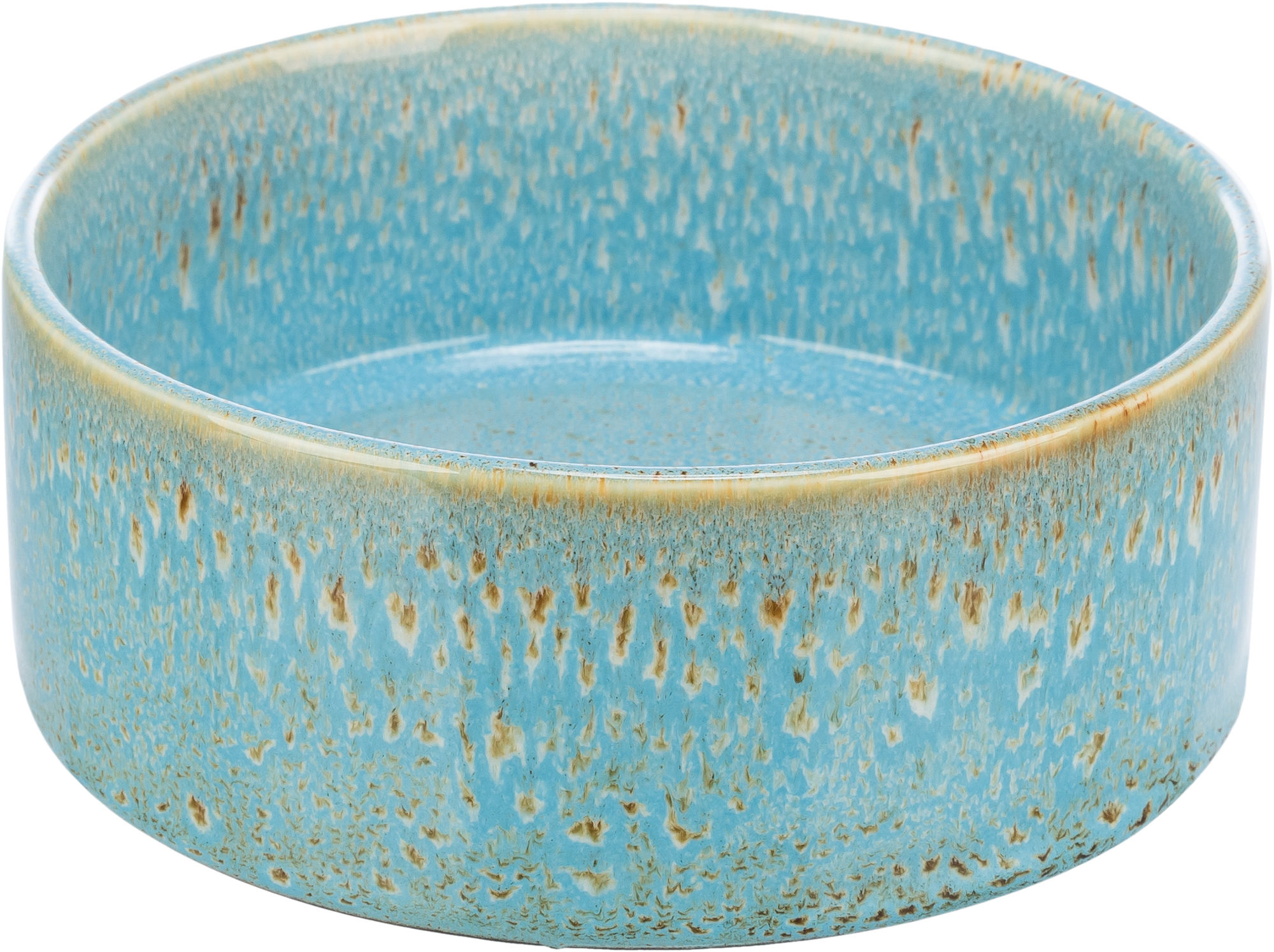 TRIXIE FUTTERNAPF/DRINKBAK KERAMIK BLAU 16X16 CM 900 ML