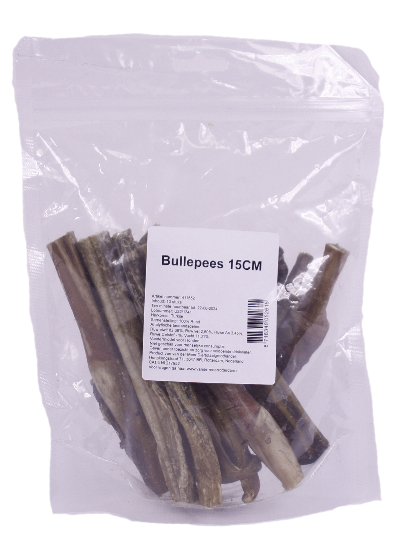PETSNACK BULLEPEES 10X15 CM