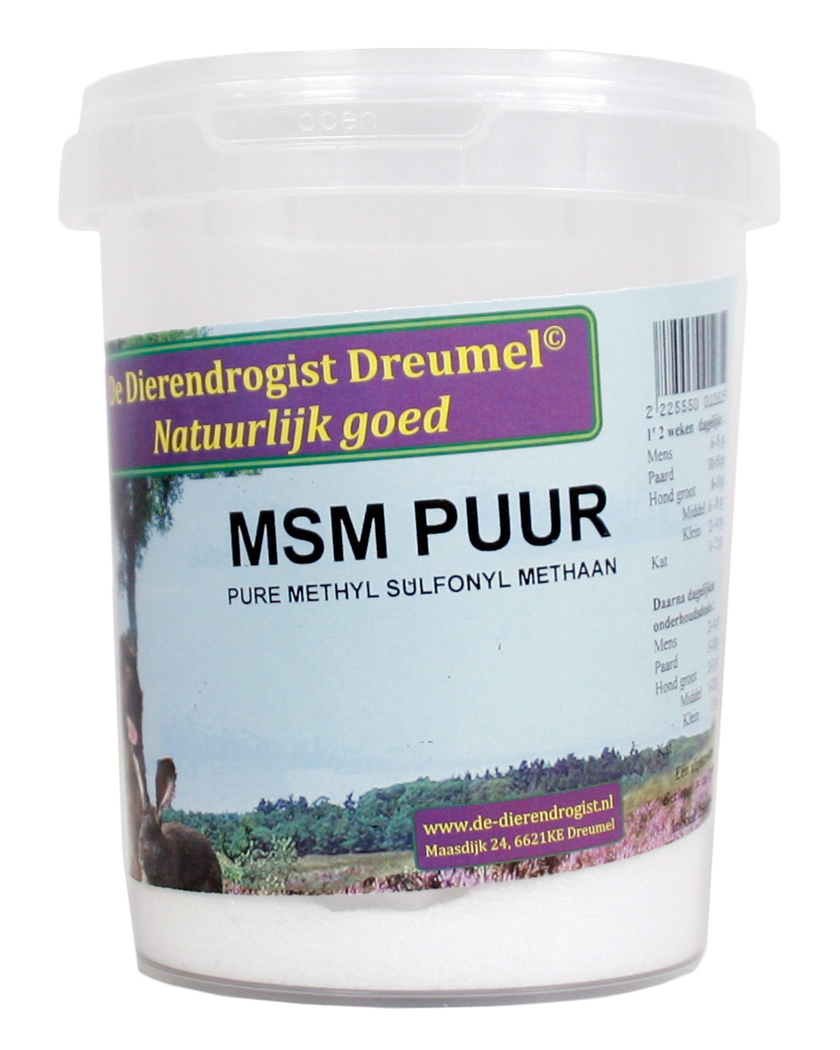 DIERENDROGIST MSM PUUR PULVER 250 G